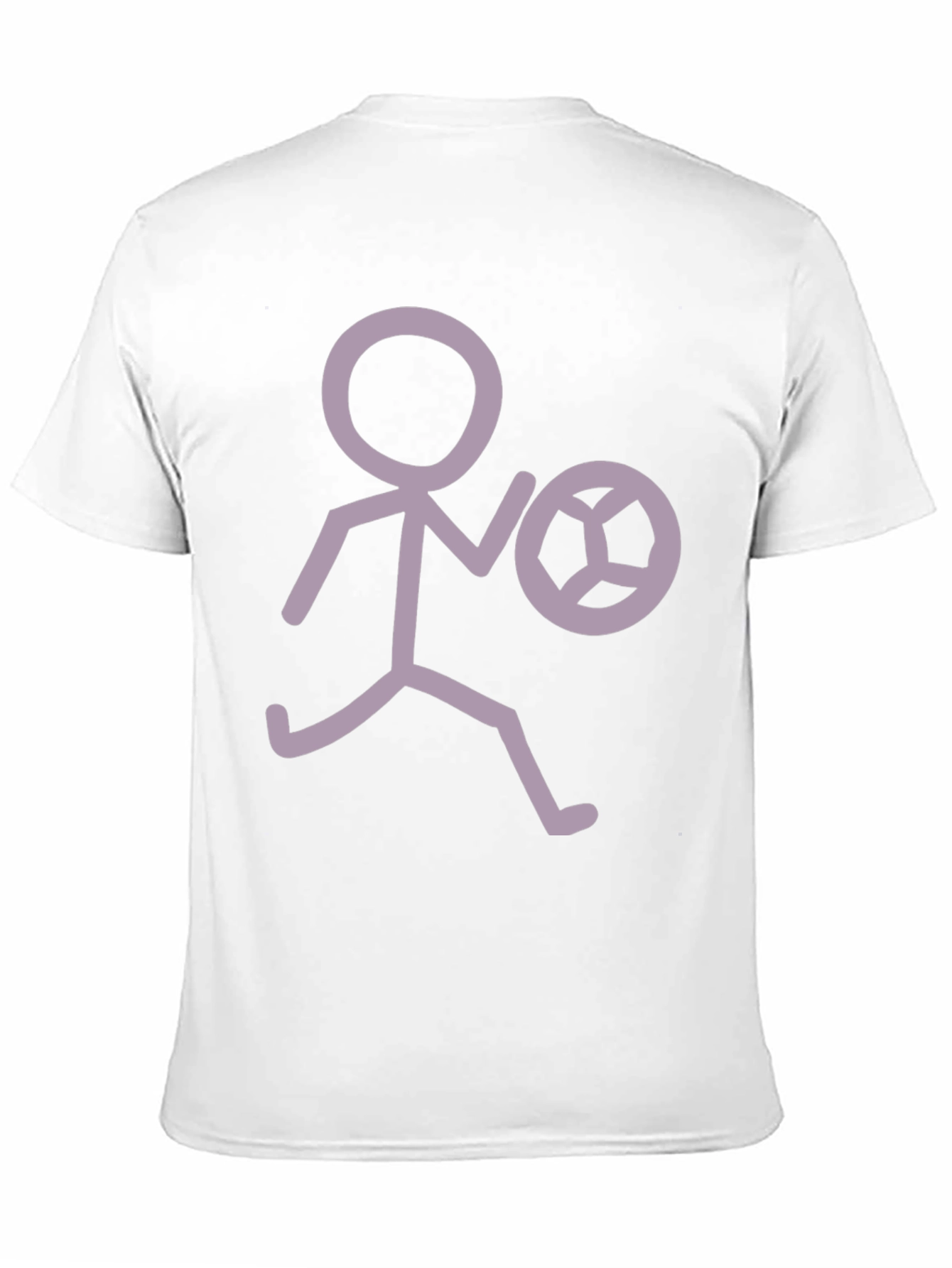 Stick Figure Soccer T-Shirt - Black Tee