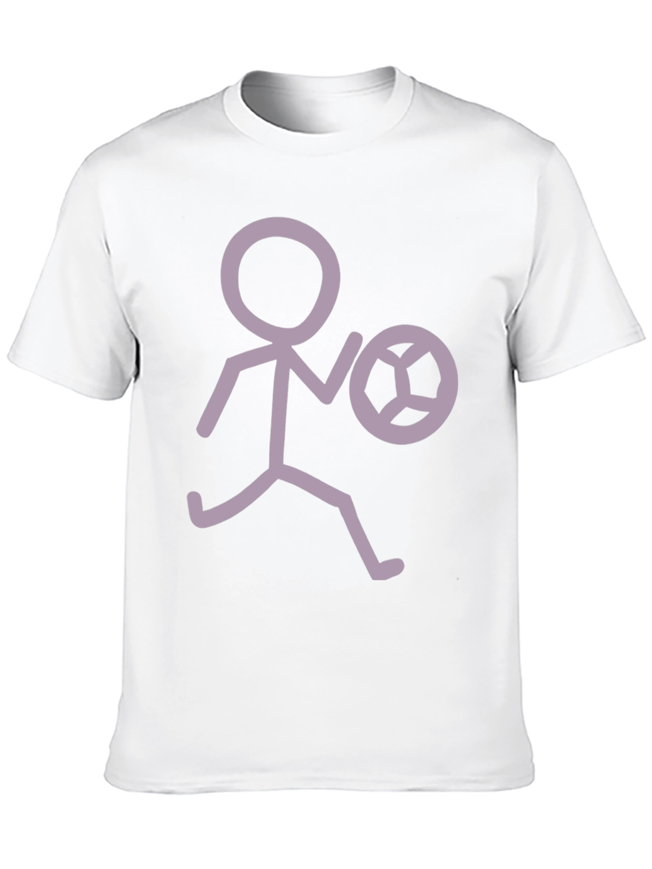 Stick Figure Soccer T-Shirt - Black Tee