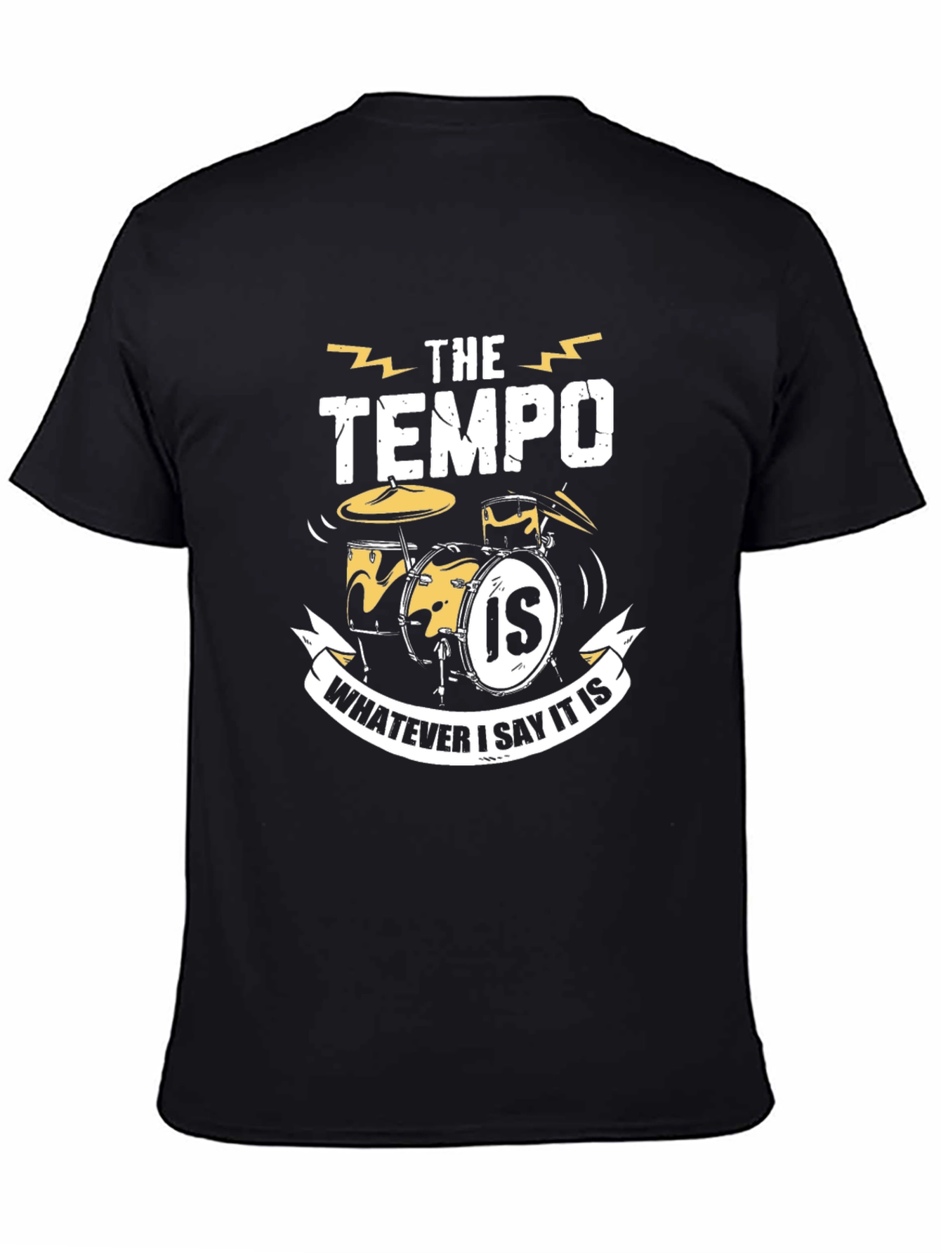 Tempo Drummer T-Shirt: Funny Musician Tee