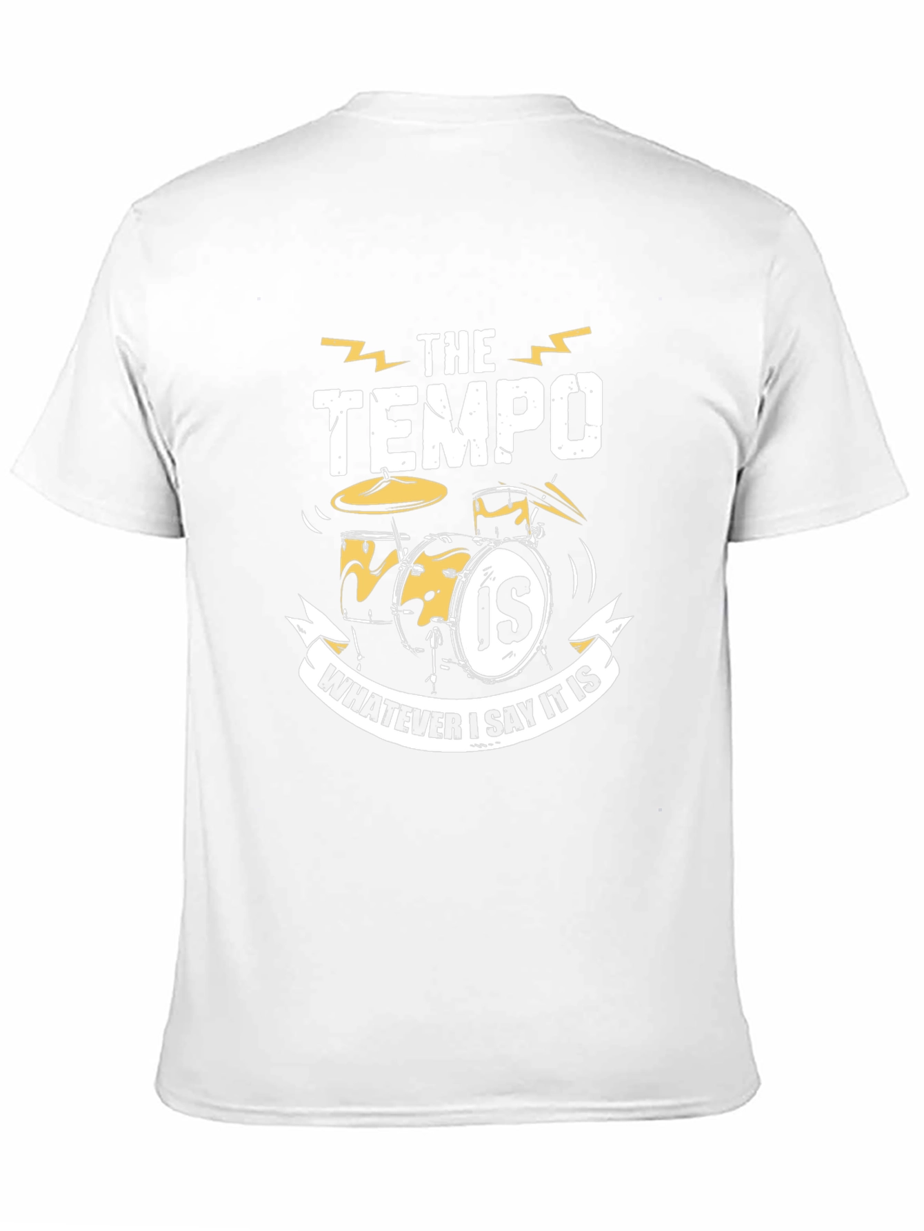 Tempo Drummer T-Shirt: Funny Musician Tee