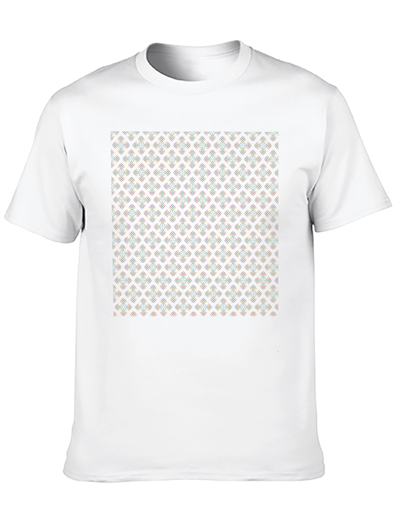 Patterned Black T-Shirt