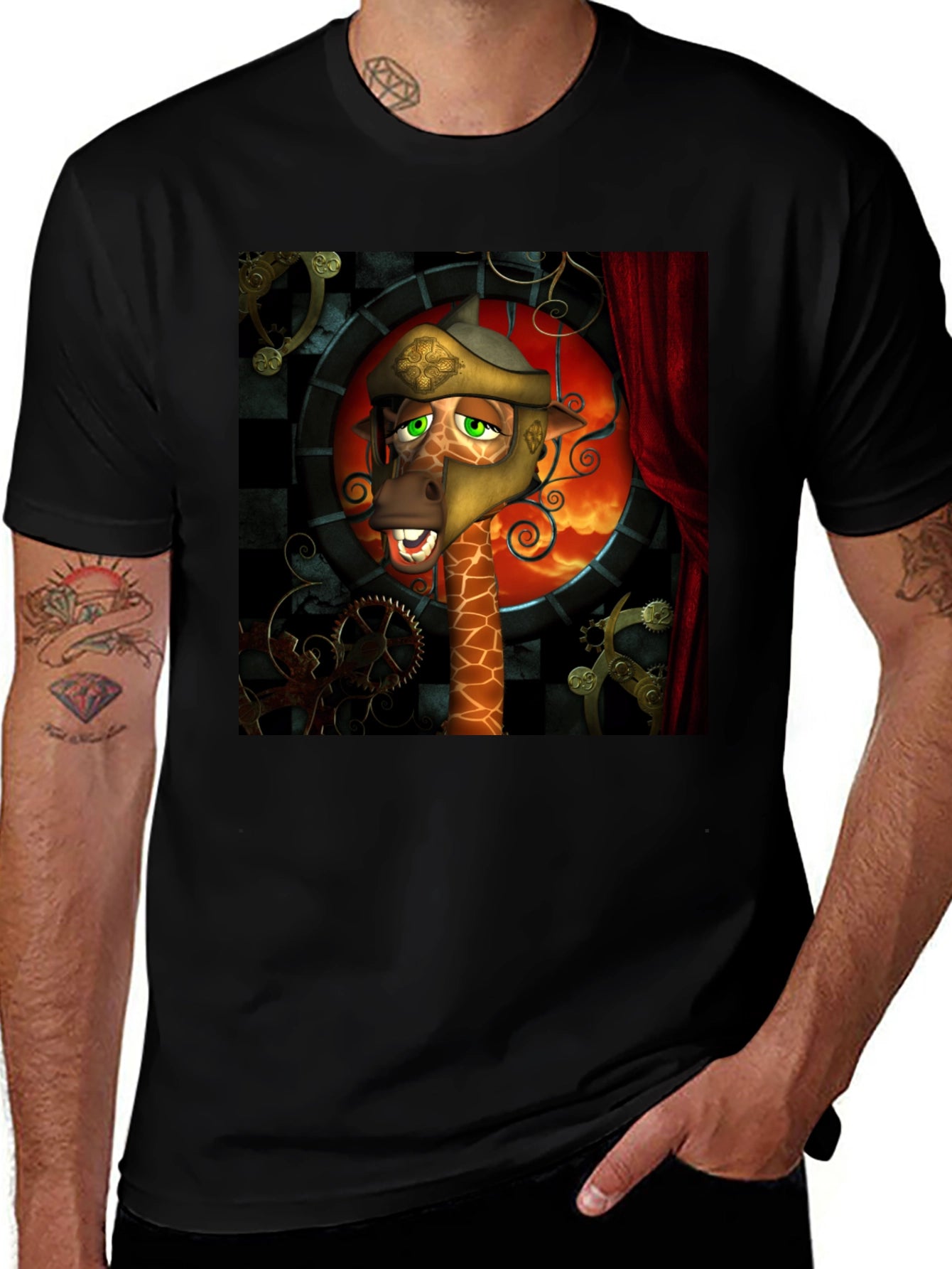 Steampunk Giraffe T-Shirt