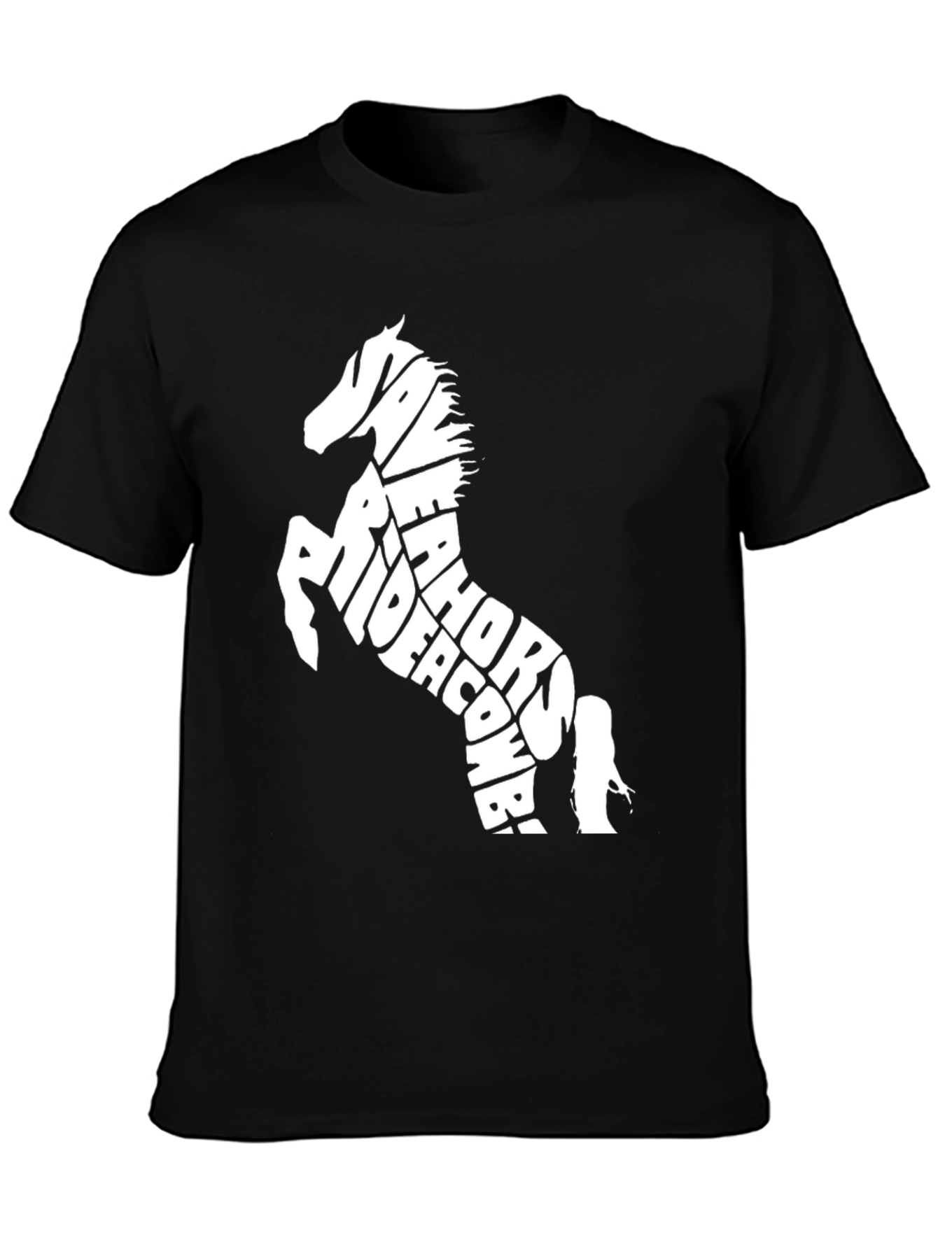 Black Horse Rider T-Shirt