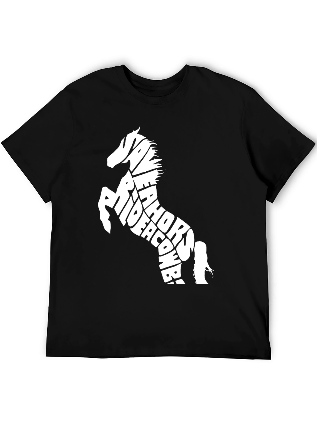 Black Horse Rider T-Shirt