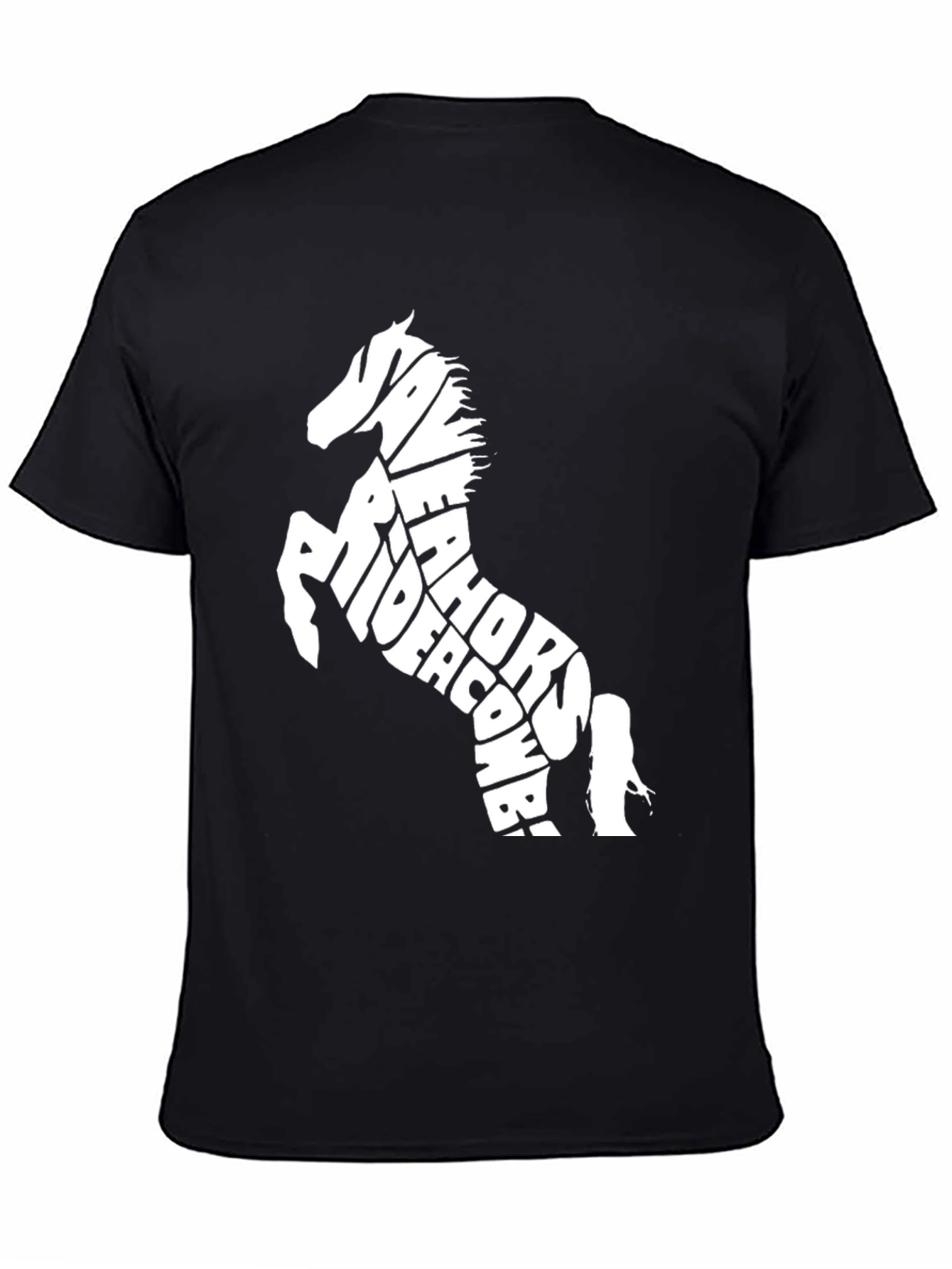 Black Horse Rider T-Shirt
