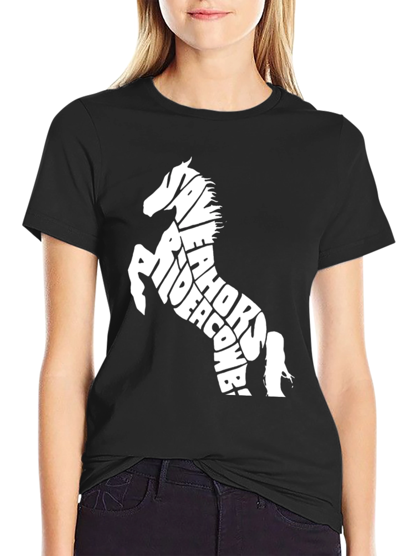 Black Horse Rider T-Shirt