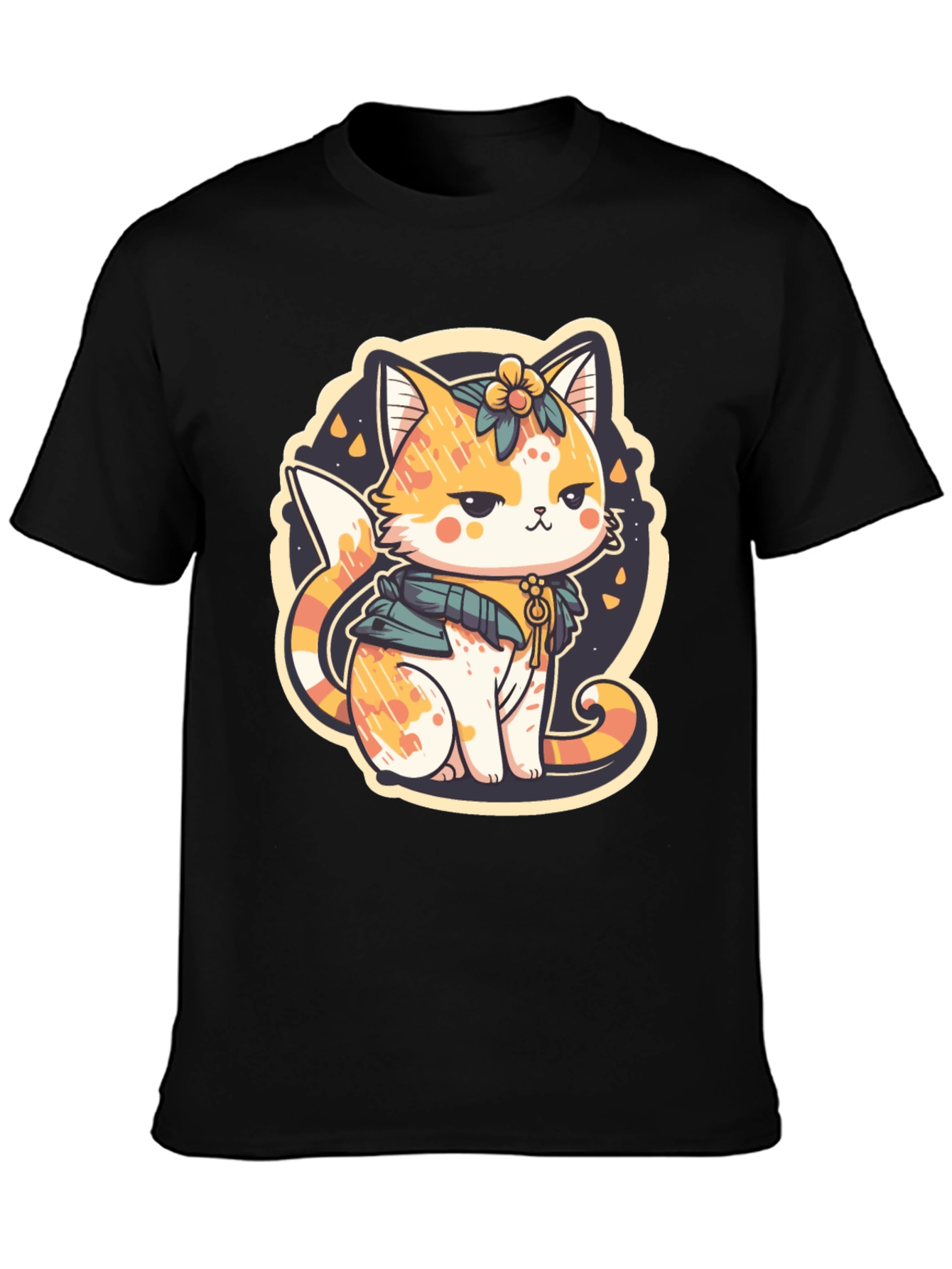 Cute Cat Graphic Tee - Whimsical Kitten Design