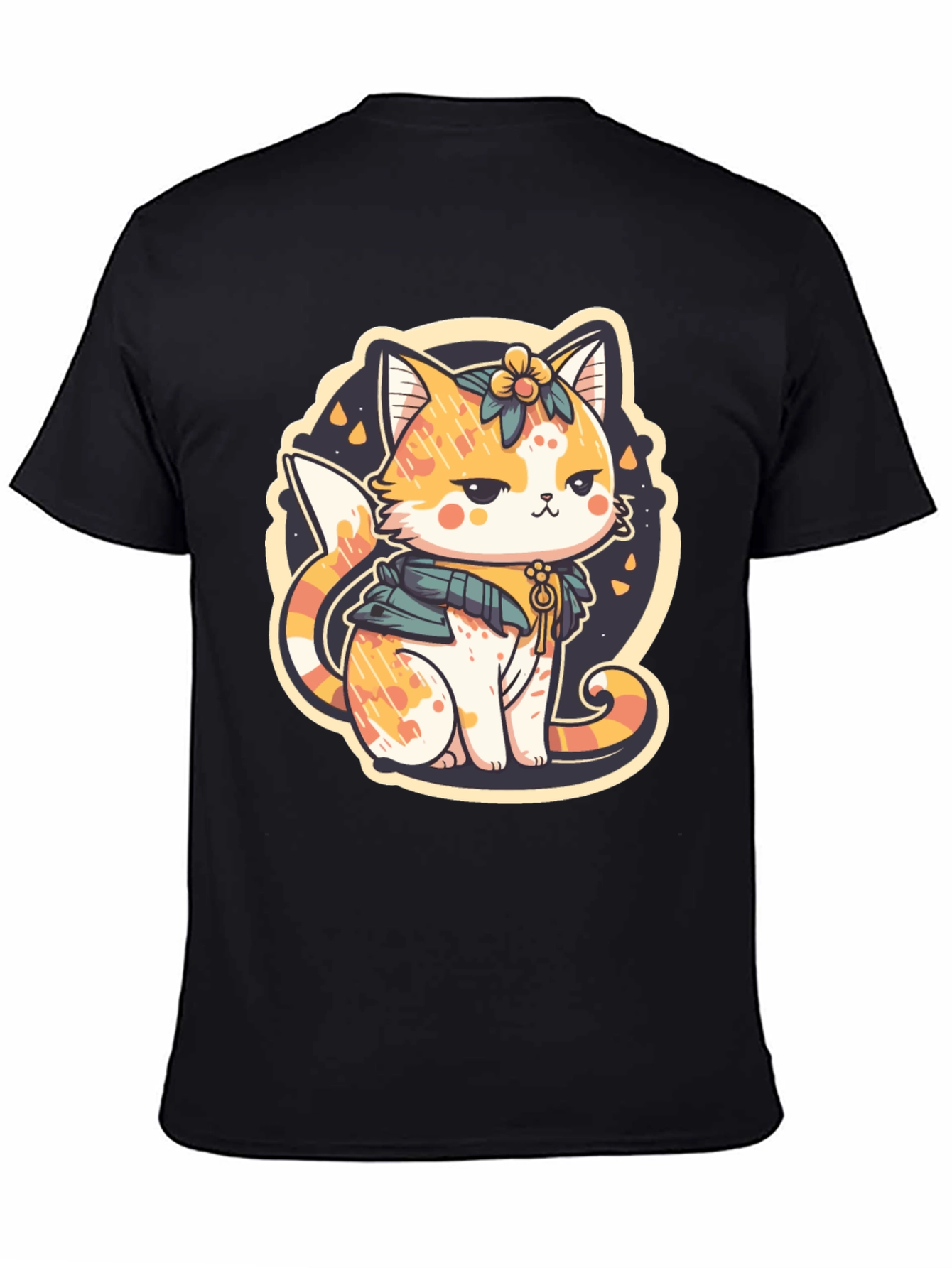 Cute Cat Graphic Tee - Whimsical Kitten Design