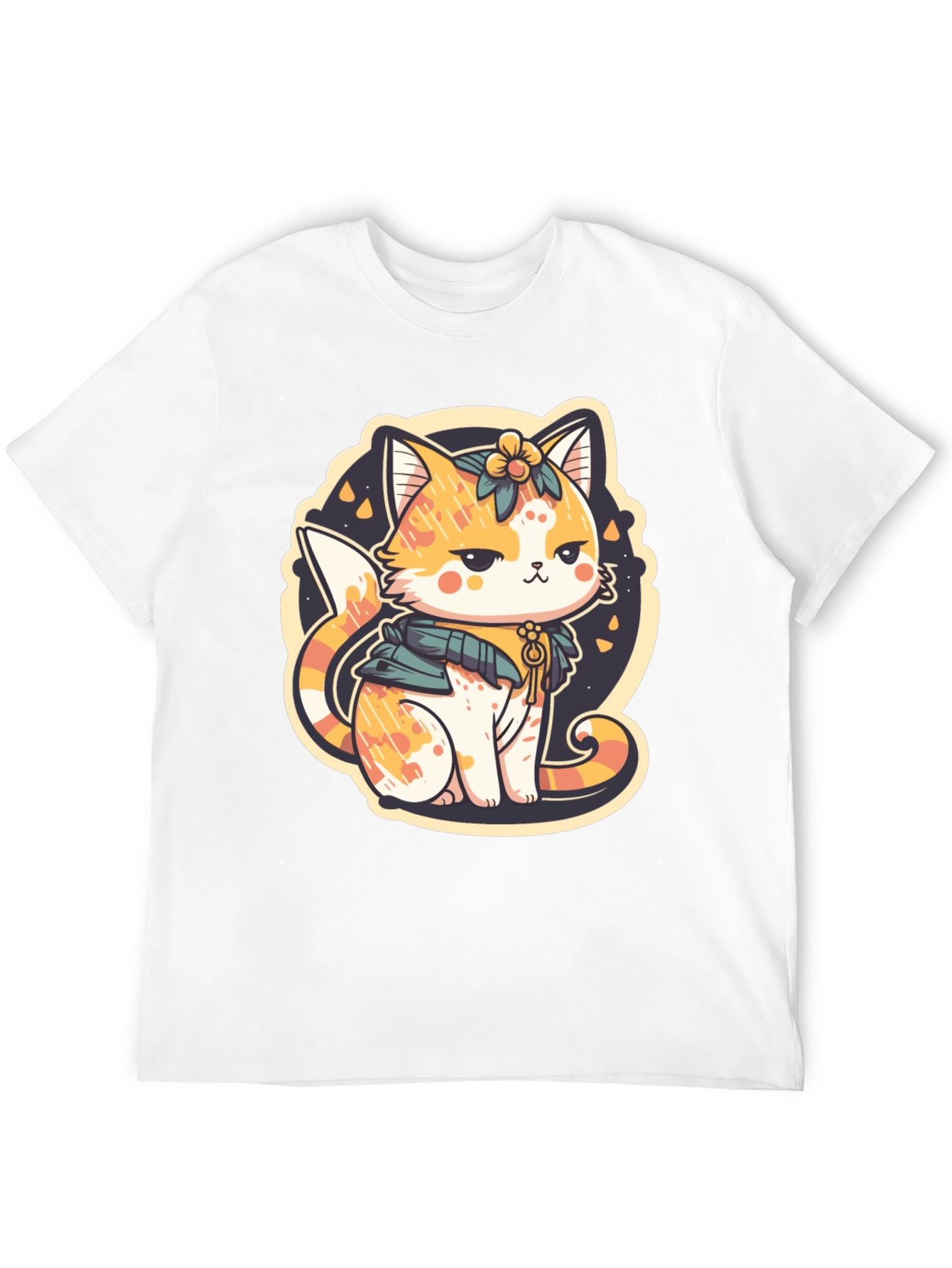 Cute Cat Graphic Tee - Whimsical Kitten Design