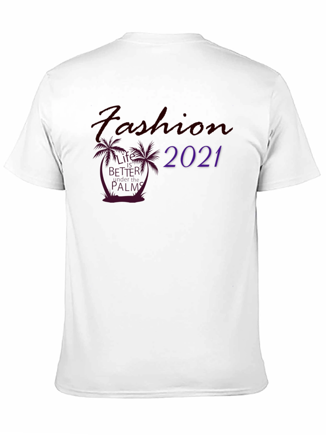 Fashion 2021 Palm T-Shirt - Stylish Black Tee