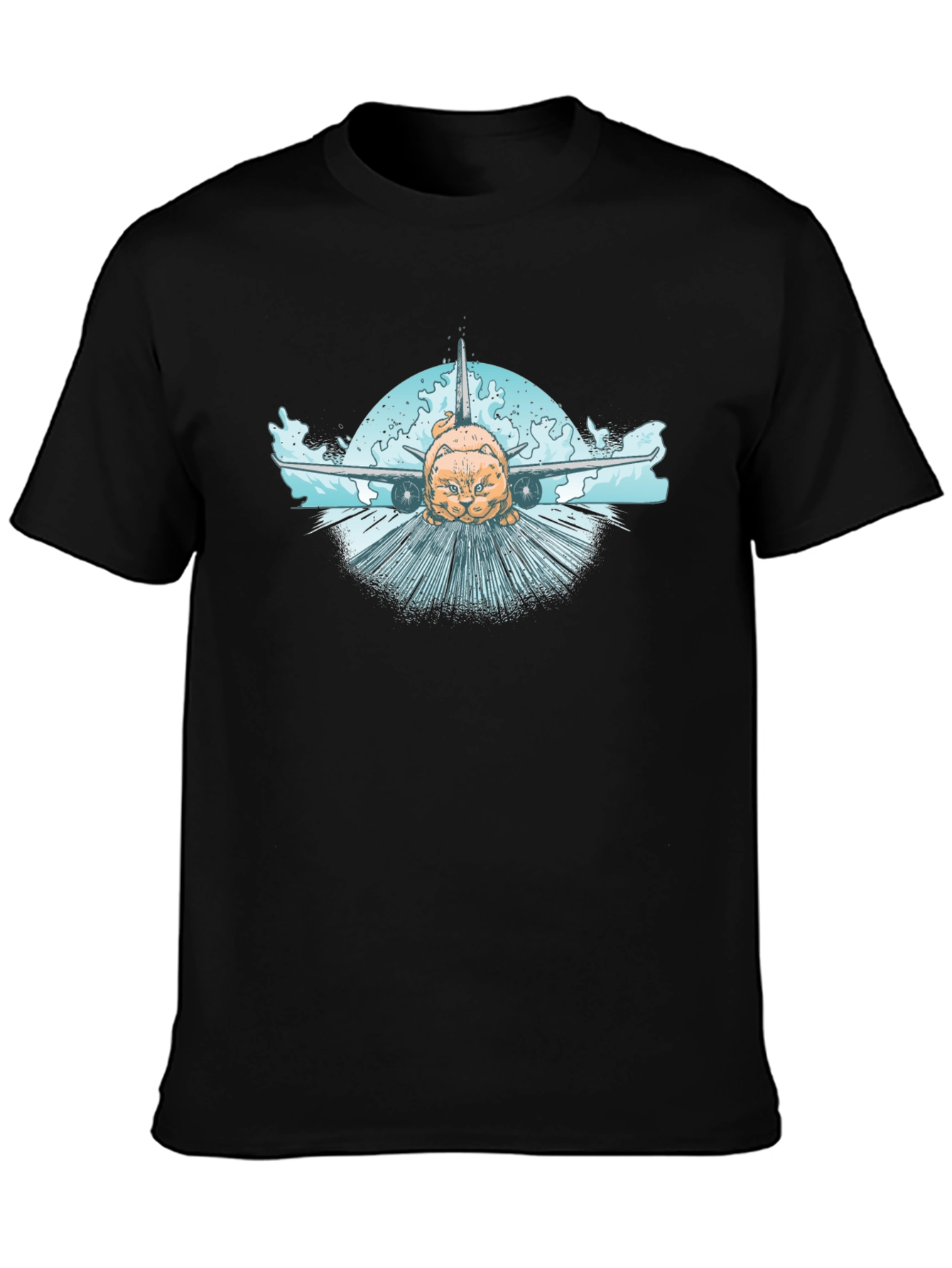 Cat Plane T-Shirt - Aviation Humor Tee