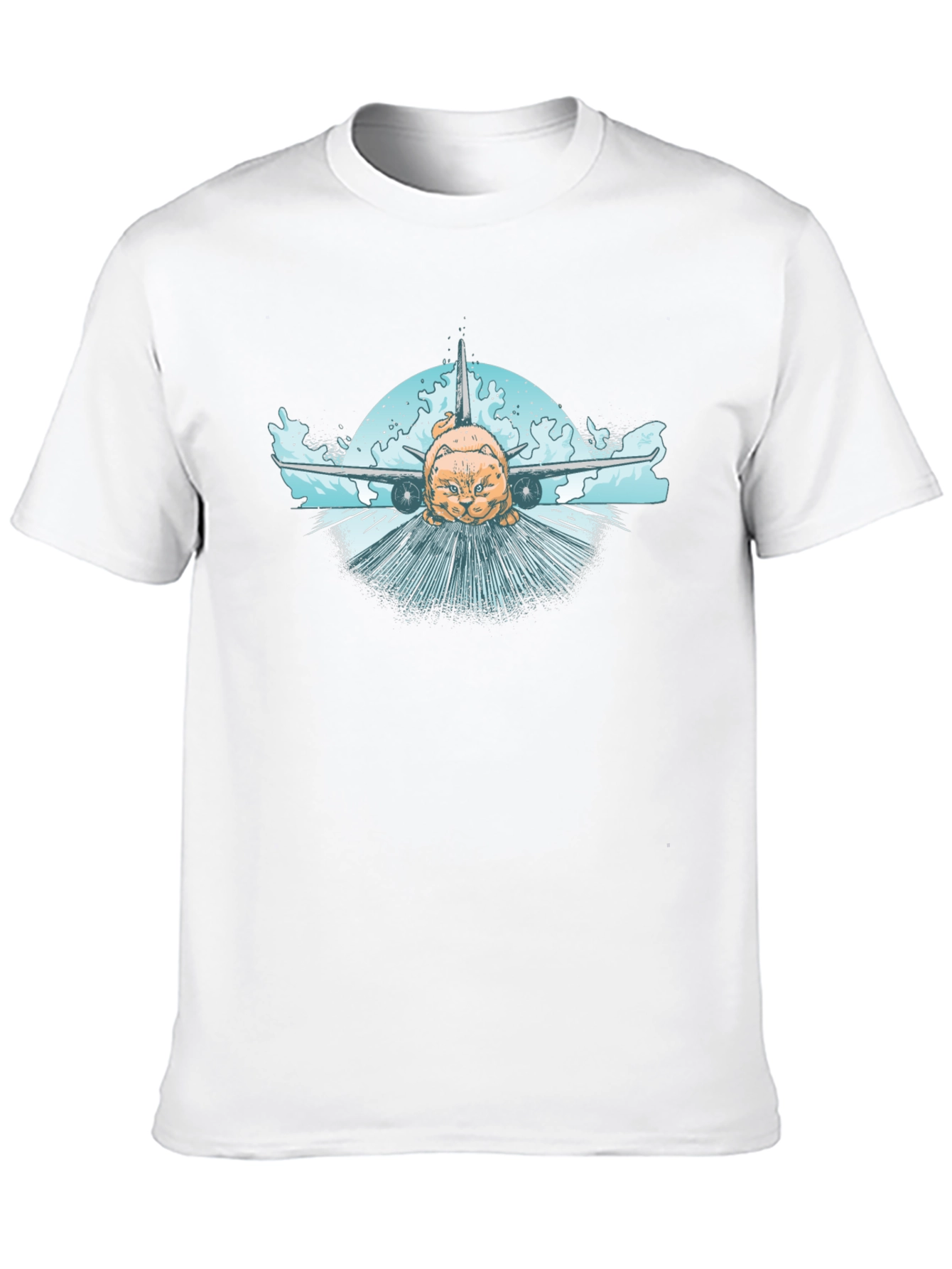 Cat Plane T-Shirt - Aviation Humor Tee