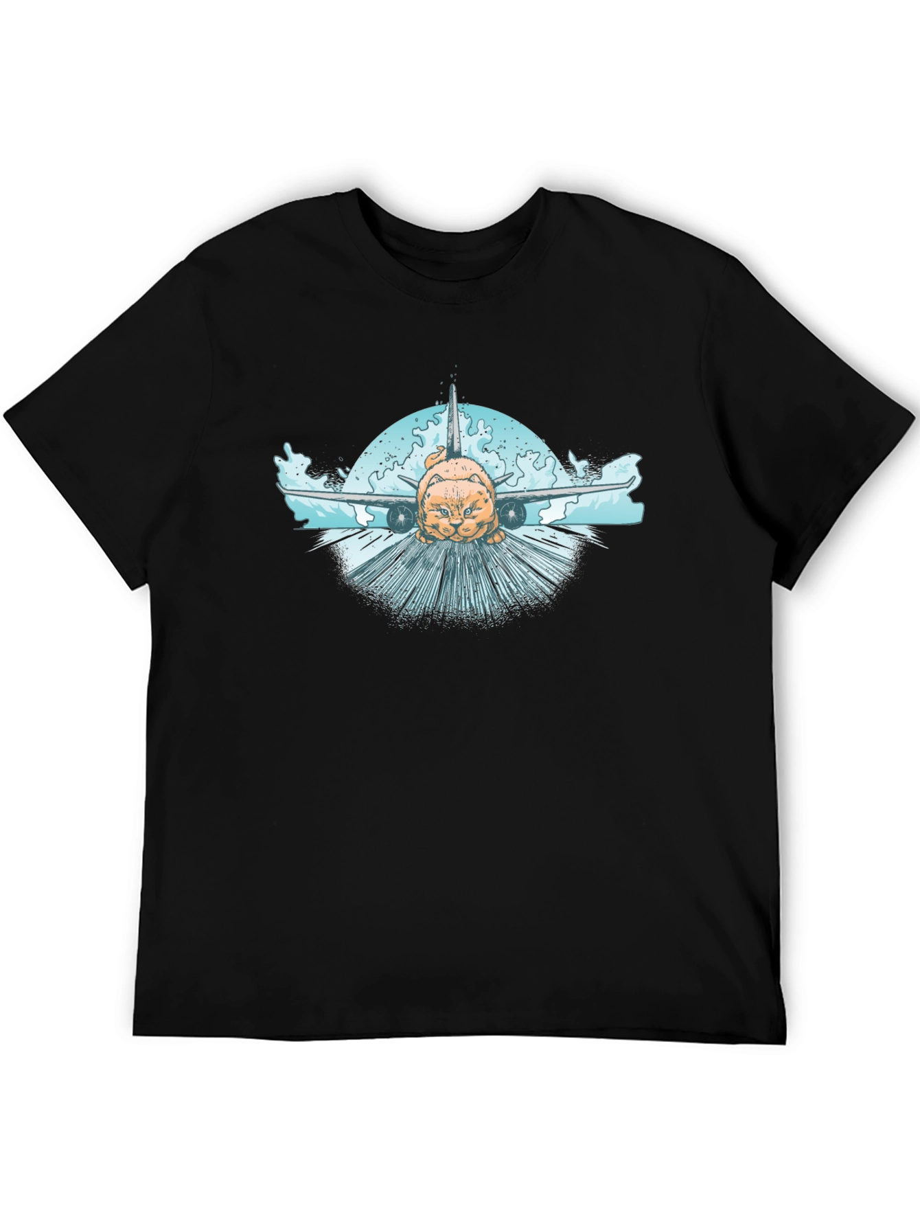 Cat Plane T-Shirt - Aviation Humor Tee