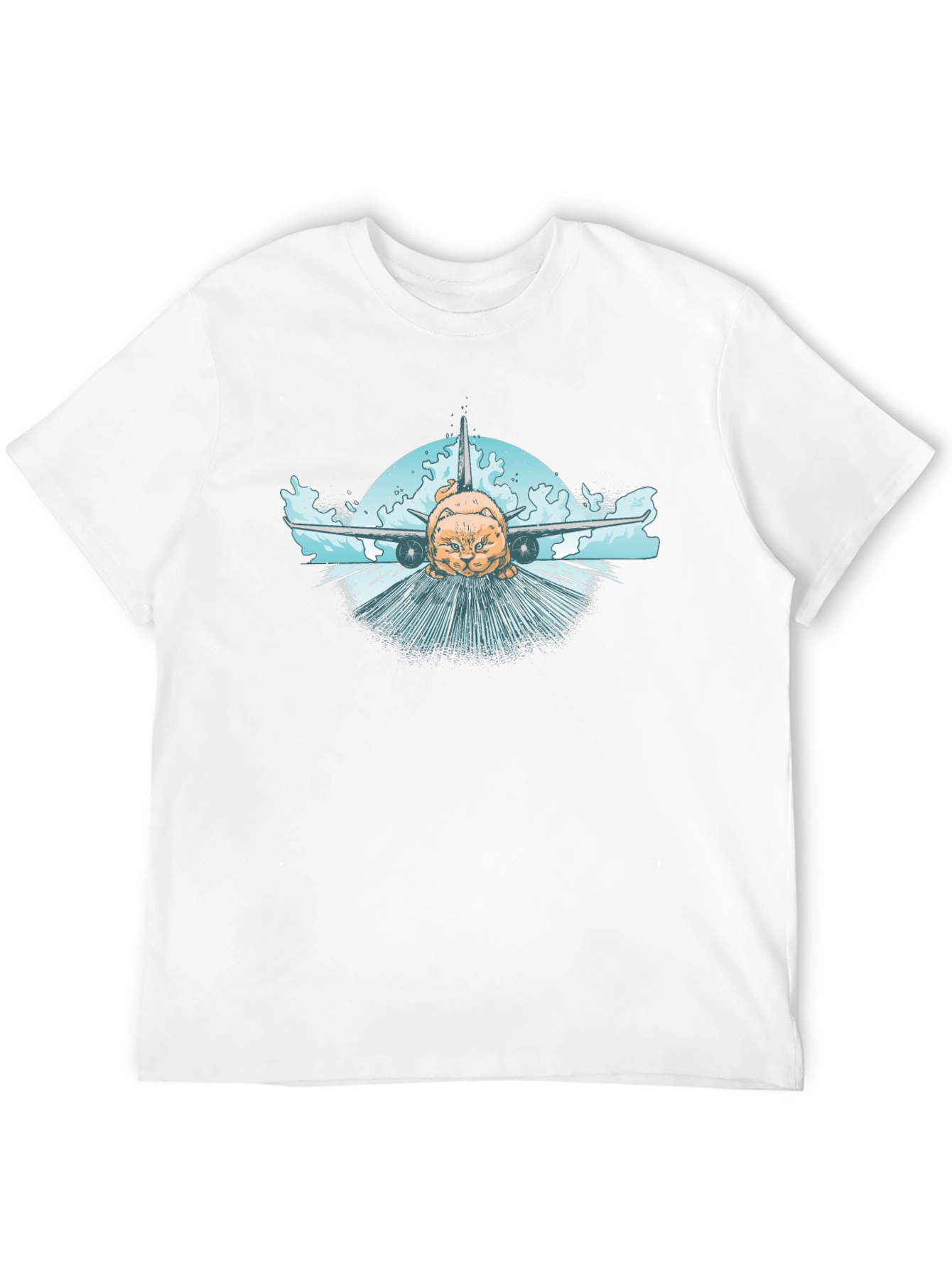 Cat Plane T-Shirt - Aviation Humor Tee
