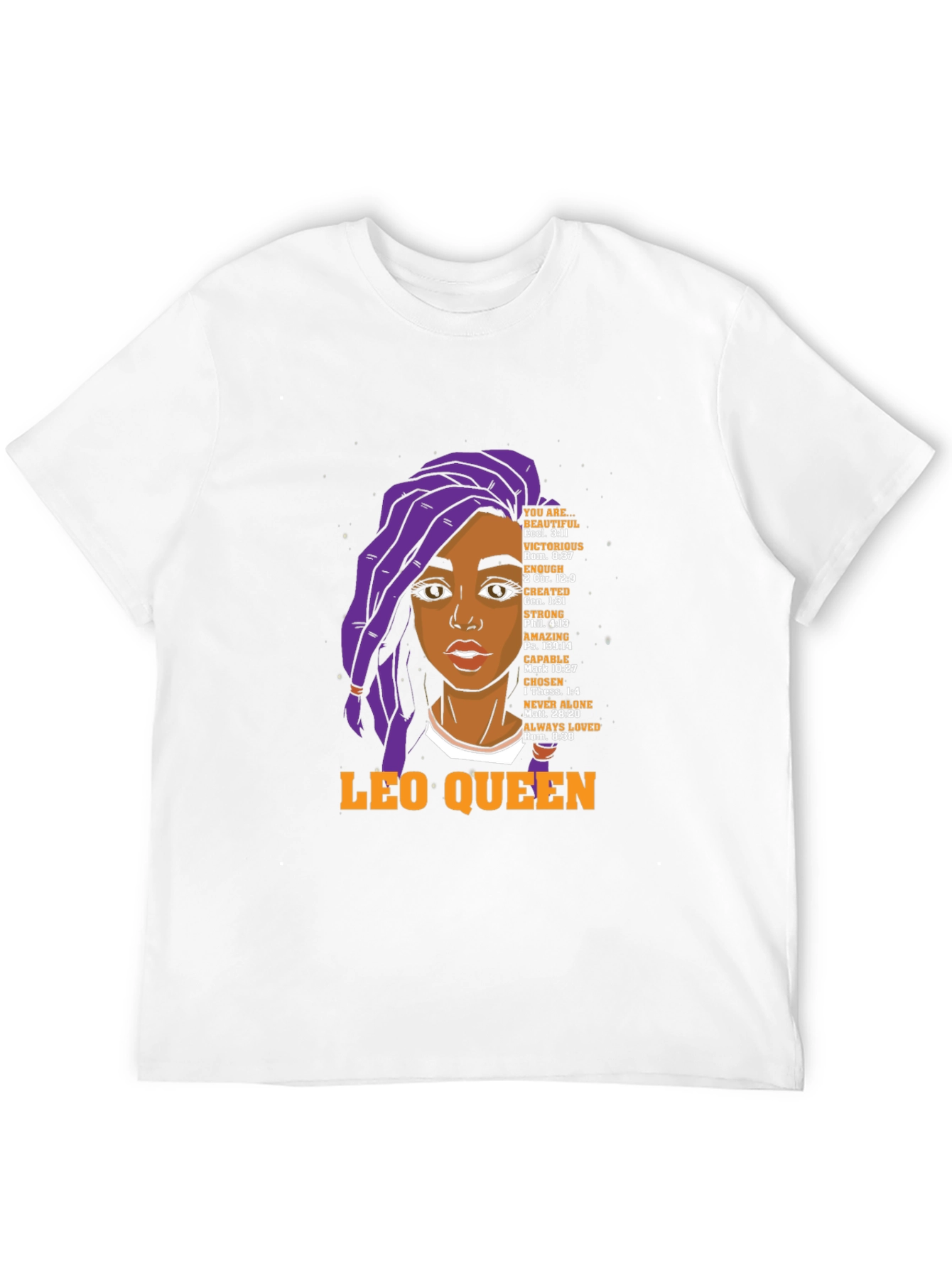Leo Queen Graphic T-Shirt - Black