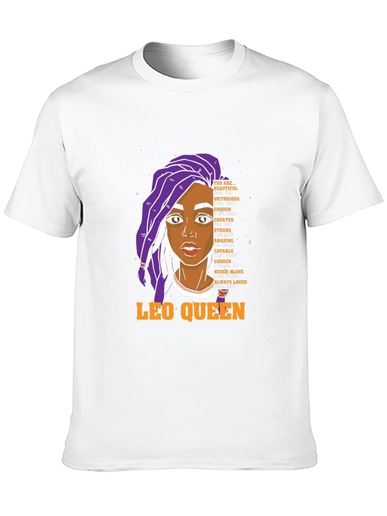 Leo Queen Graphic T-Shirt - Black