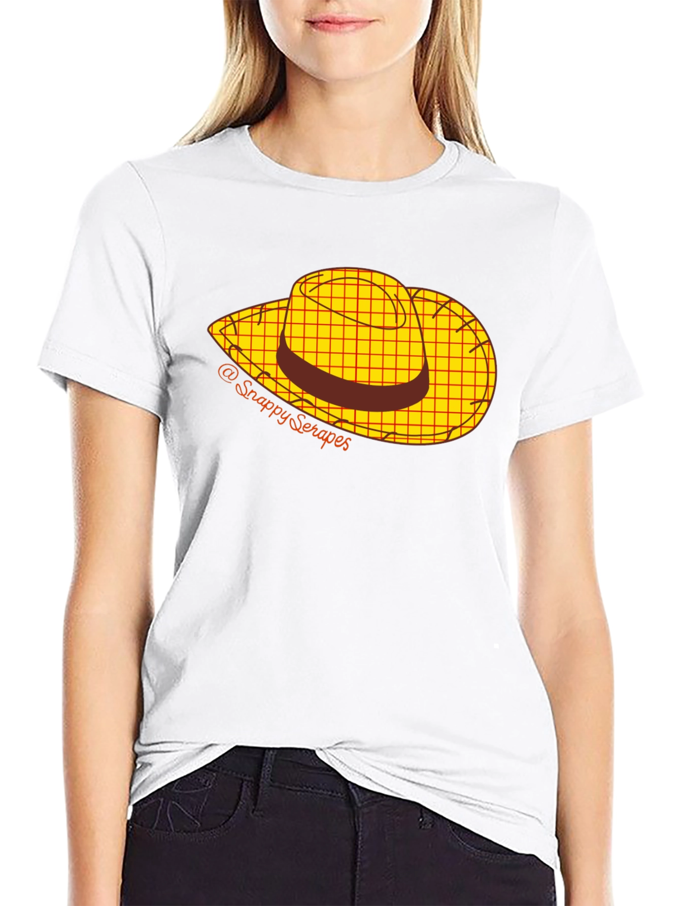 Cartoon Cowboy Hat Graphic Tee