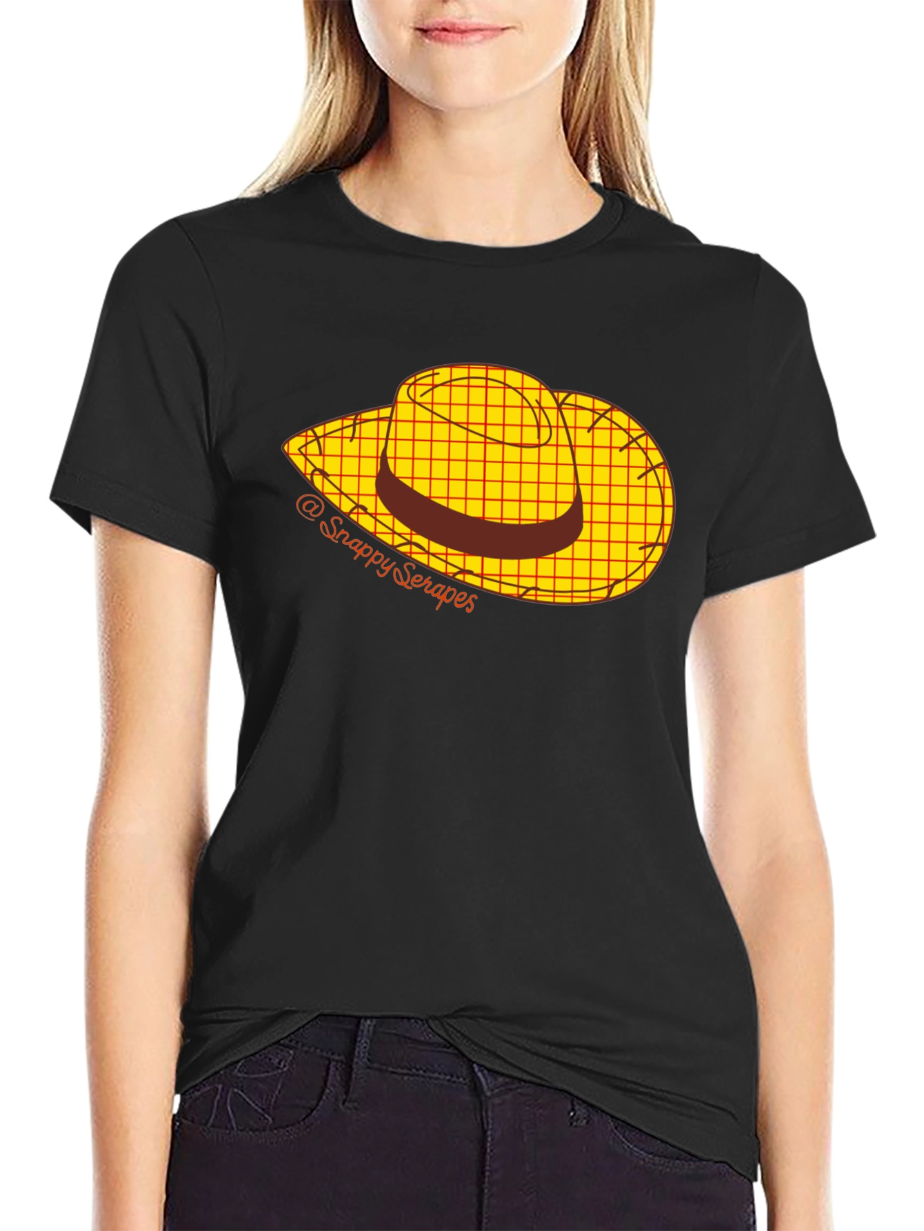 Cartoon Cowboy Hat Graphic Tee