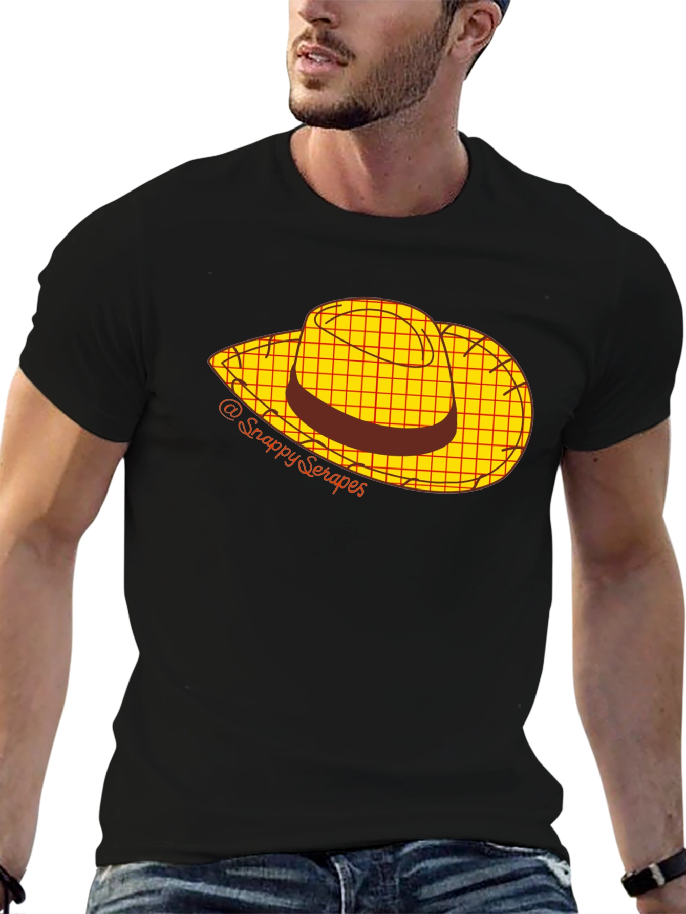 Cartoon Cowboy Hat Graphic Tee