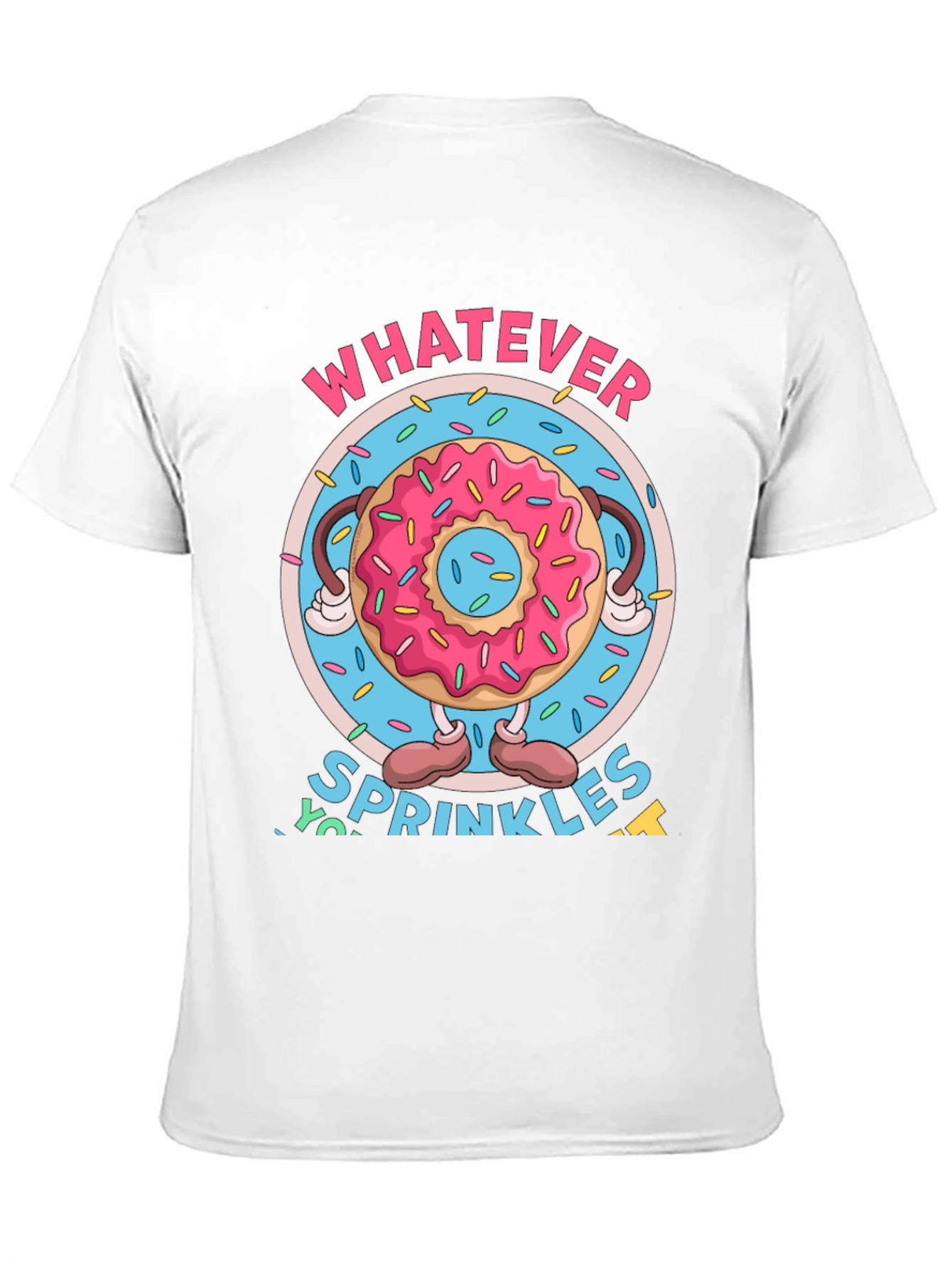 Funny Donut Sprinkles Graphic T-Shirt