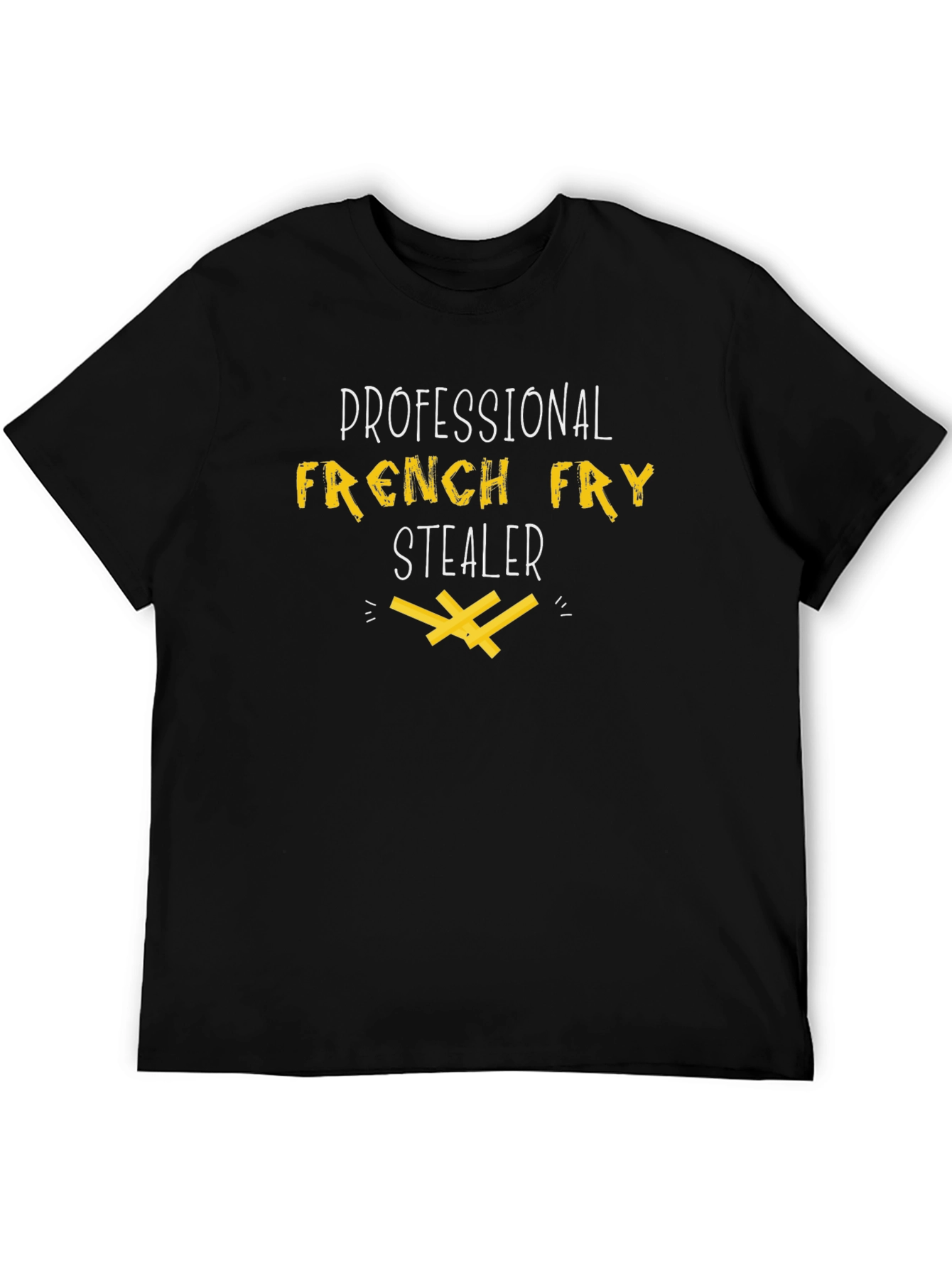 Funny French Fry Stealer Graphic T-Shirt
