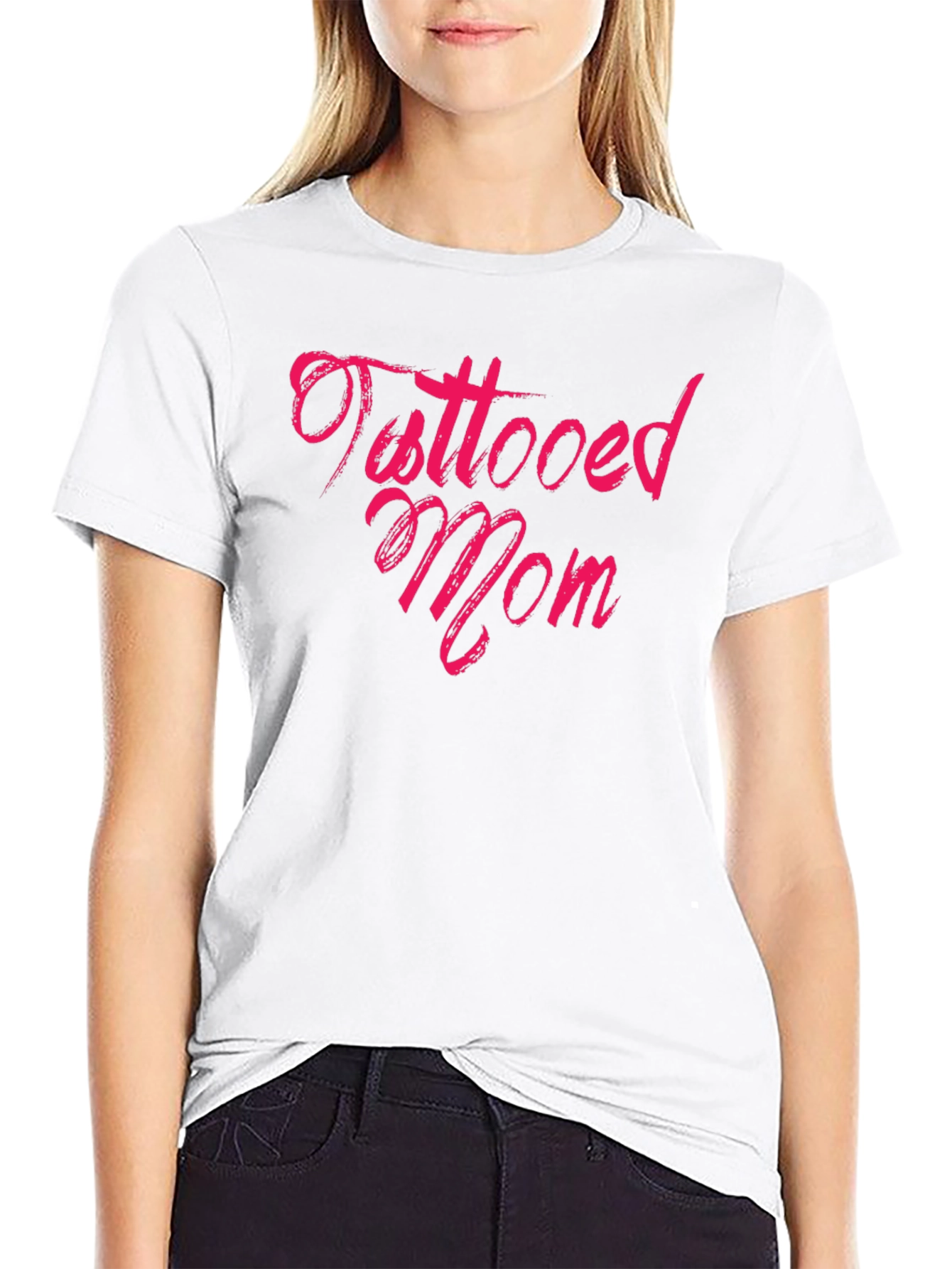 Tattooed Mom Graphic Tee - Black
