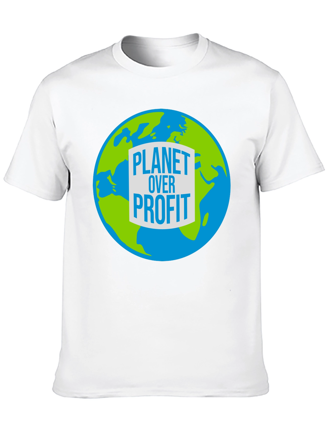 Planet Over Profit Graphic Tee - Eco-Friendly Design