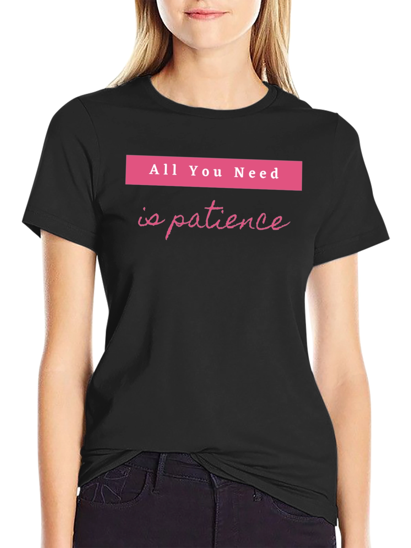 Patience Graphic Tee - Soft Cotton Blend