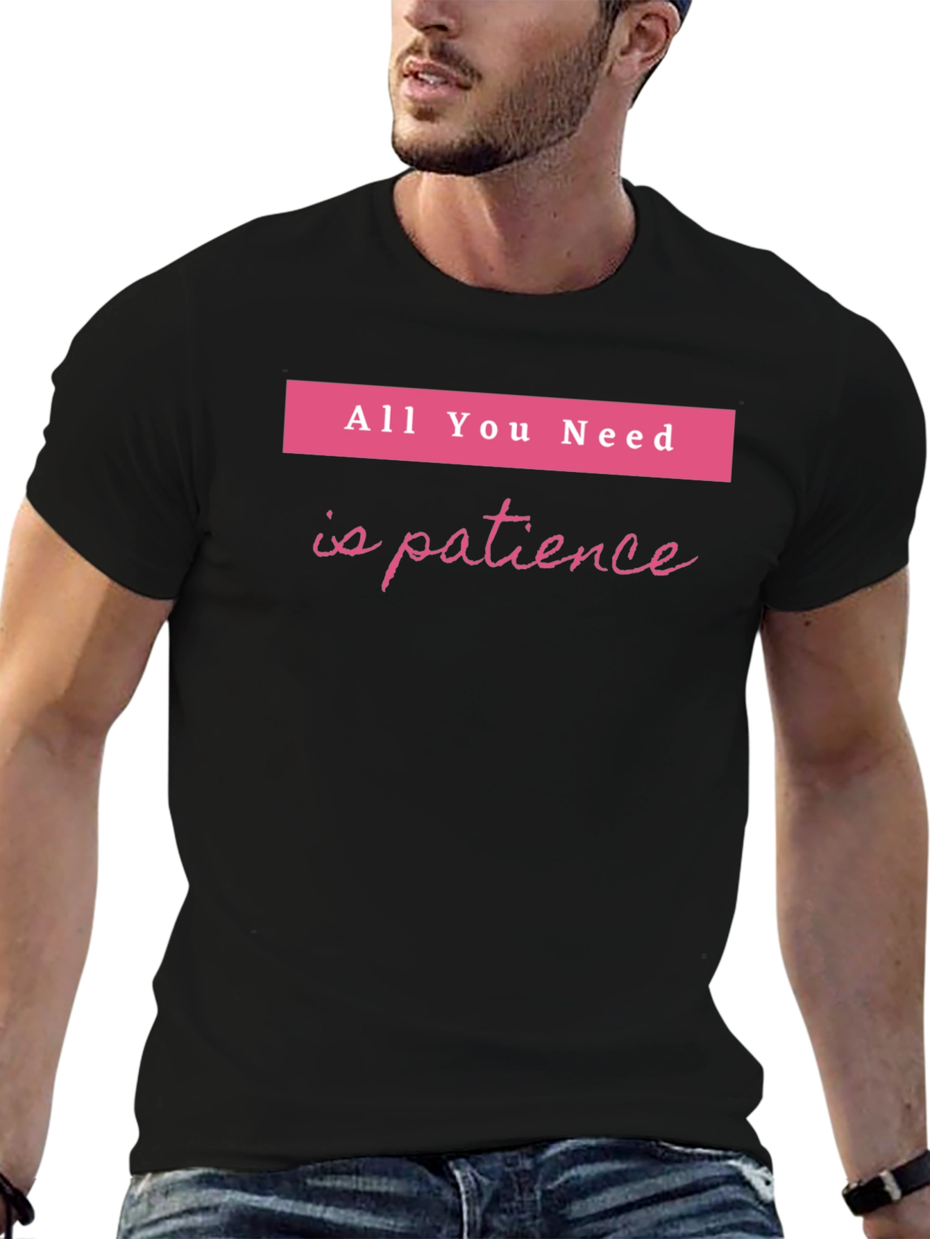 Patience Graphic Tee - Soft Cotton Blend