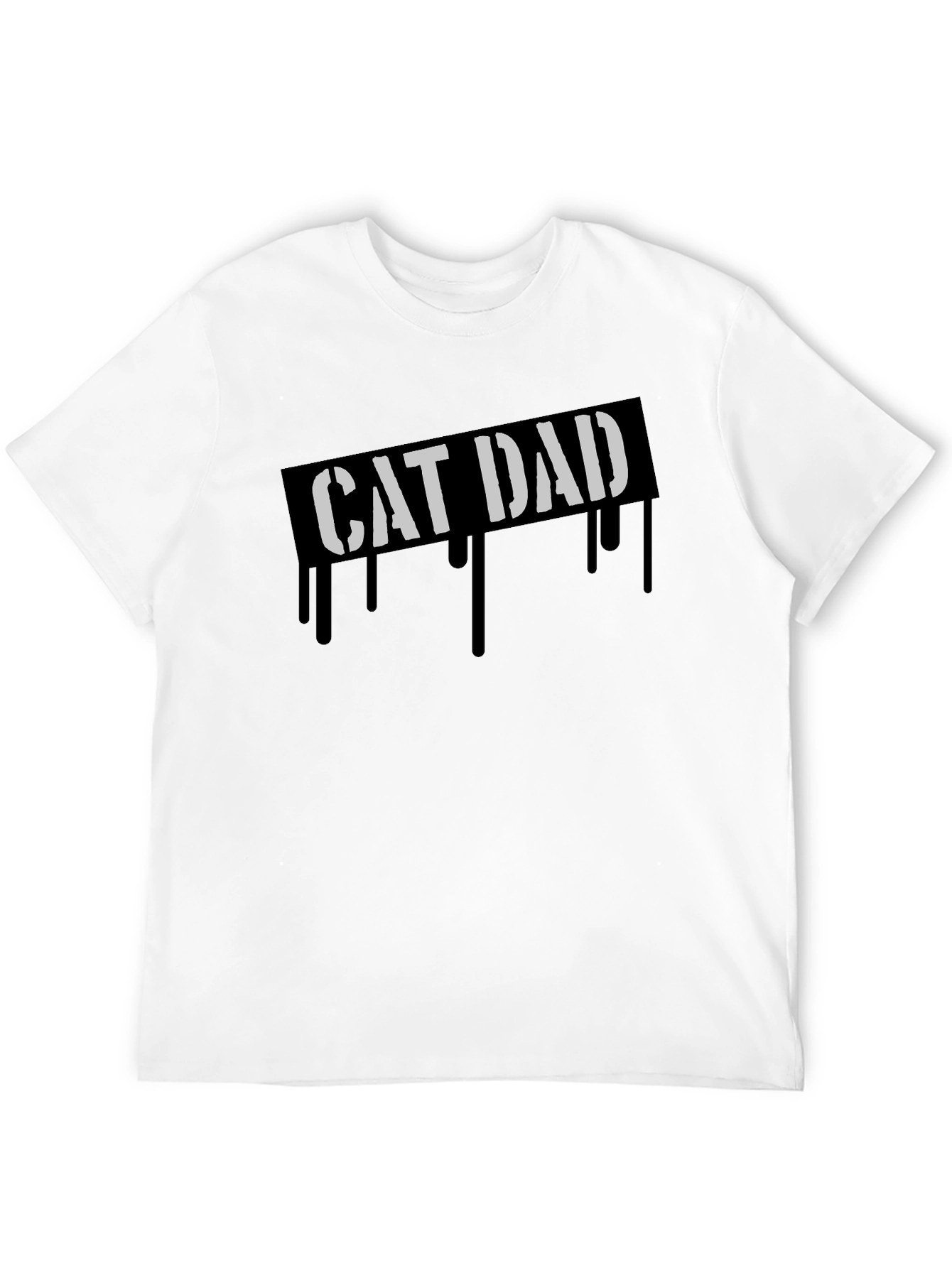 Cat Dad Graphic Tee - Cool Fathers Day Gift