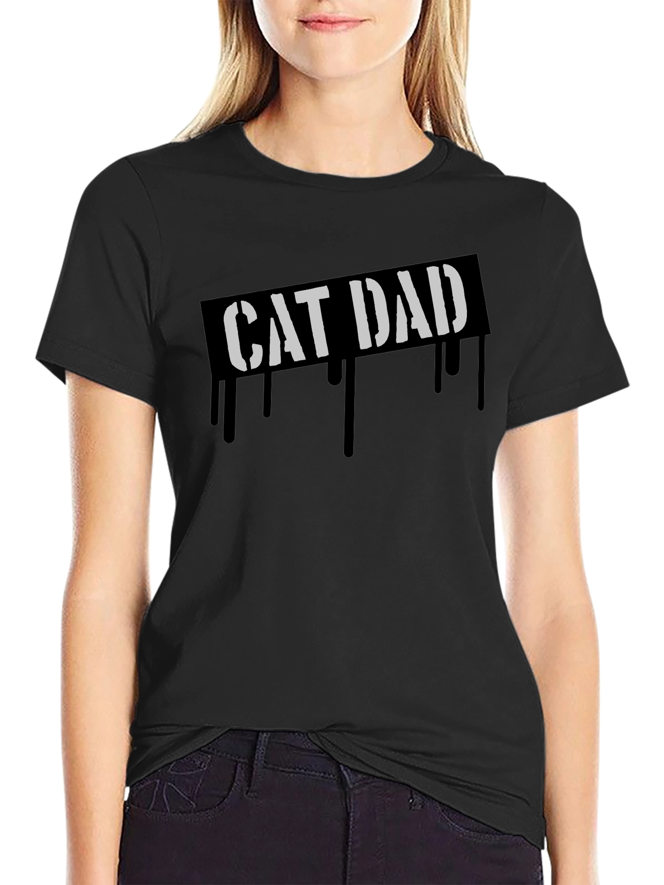 Cat Dad Graphic Tee - Cool Fathers Day Gift