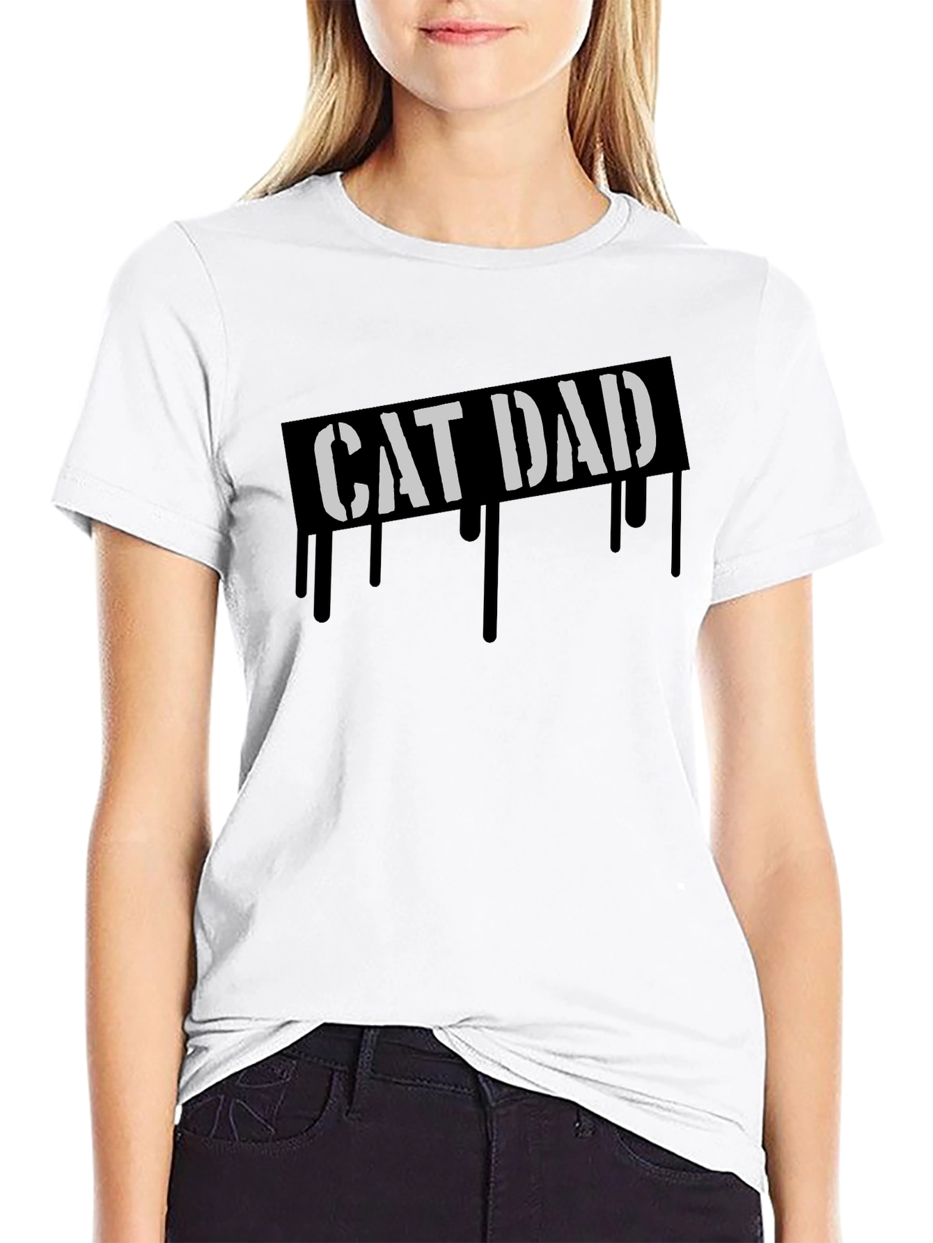 Cat Dad Graphic Tee - Cool Fathers Day Gift