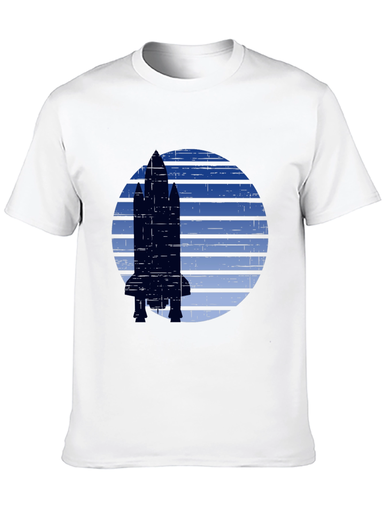 Rocket Graphic T-Shirt - Retro Space Design