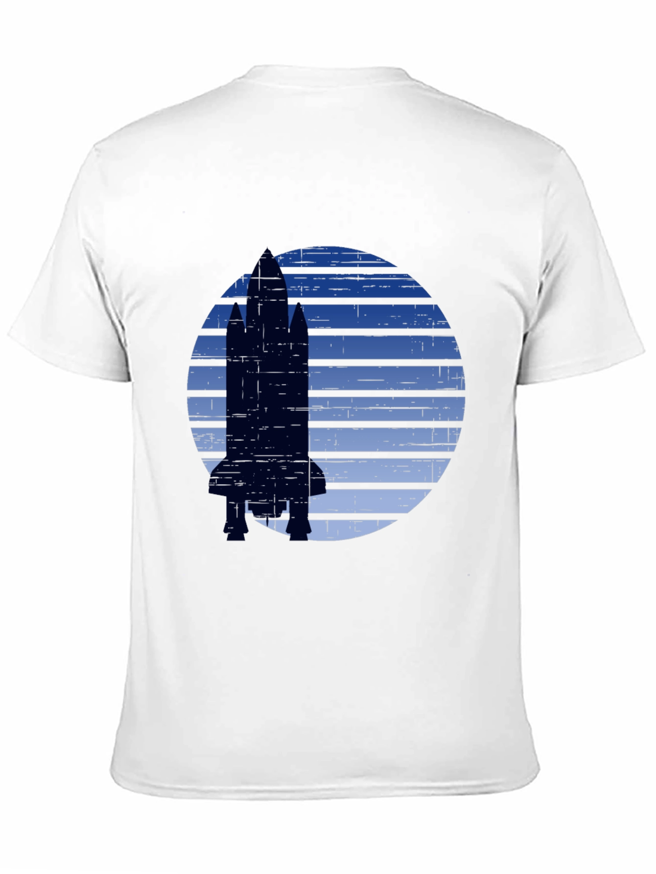 Rocket Graphic T-Shirt - Retro Space Design