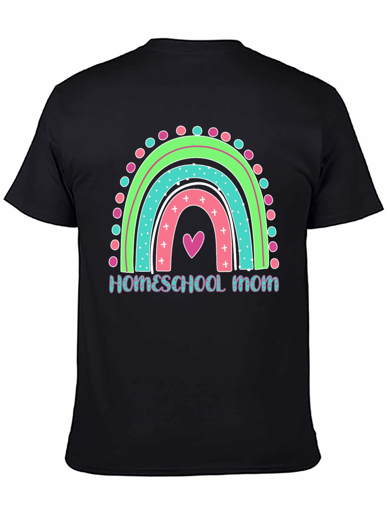 Homeschool Mom Rainbow Graphic Tee