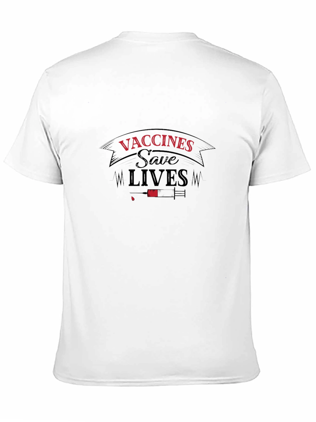 Vaccines Save Lives Black T-Shirt