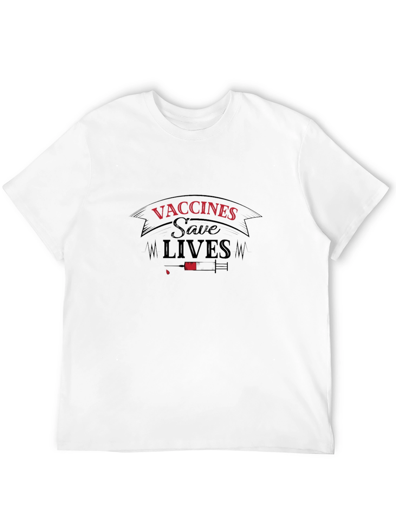 Vaccines Save Lives Black T-Shirt