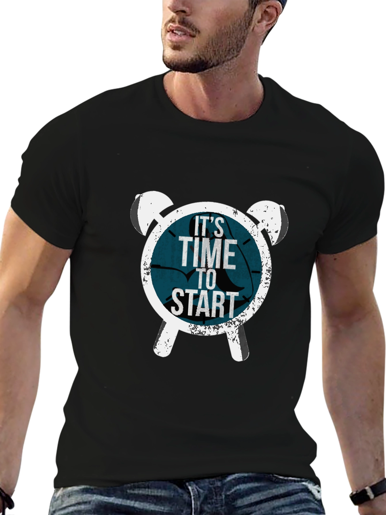 Its Time To Start Graphic Tee - Black