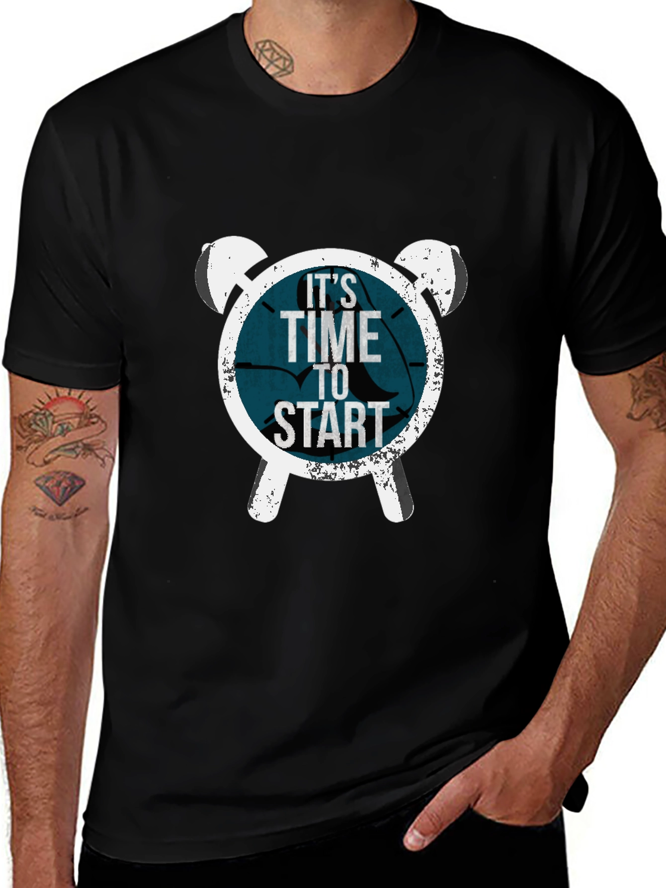 Its Time To Start Graphic Tee - Black