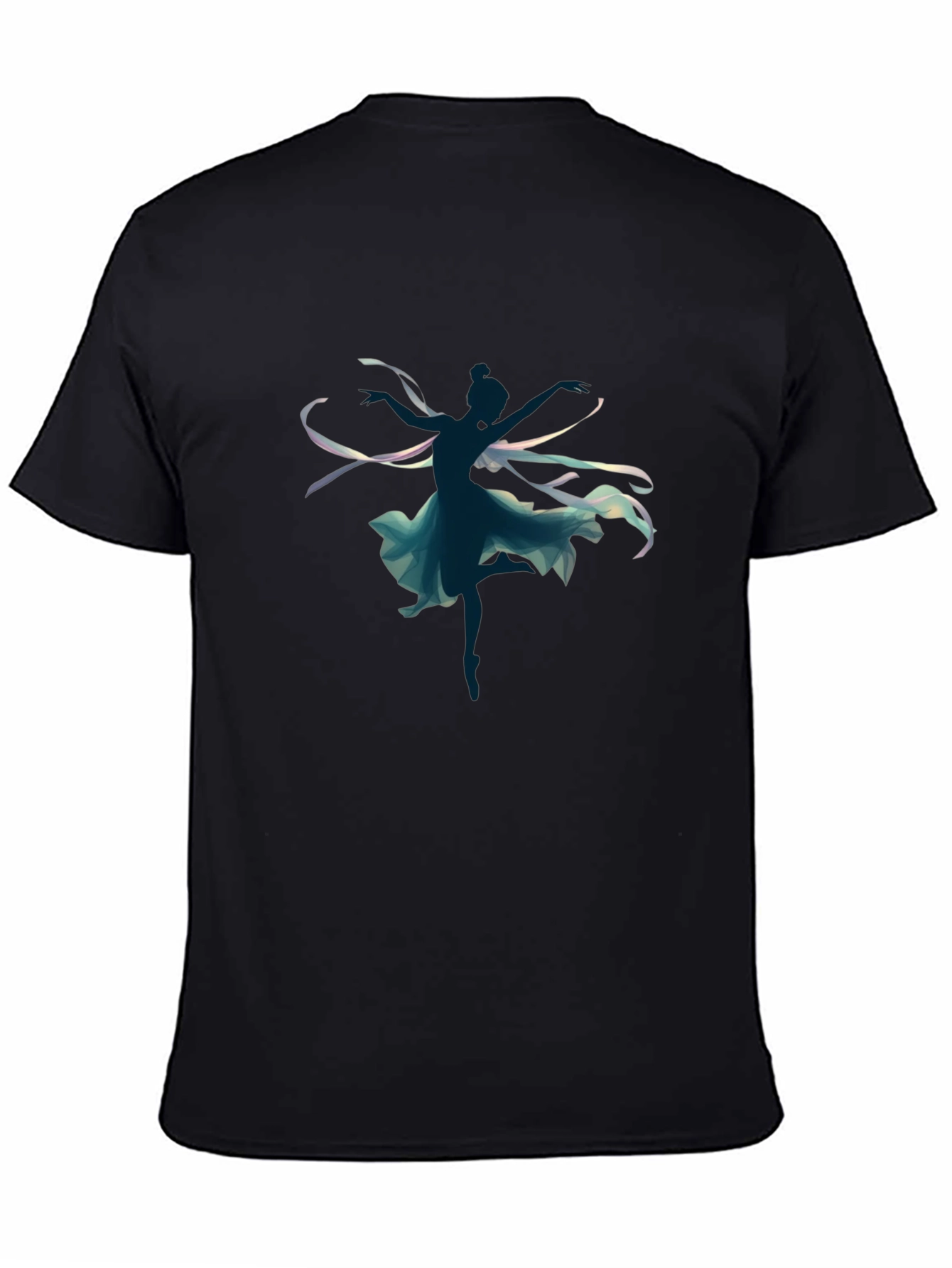 Dancing Silhouette Graphic Tee - Black