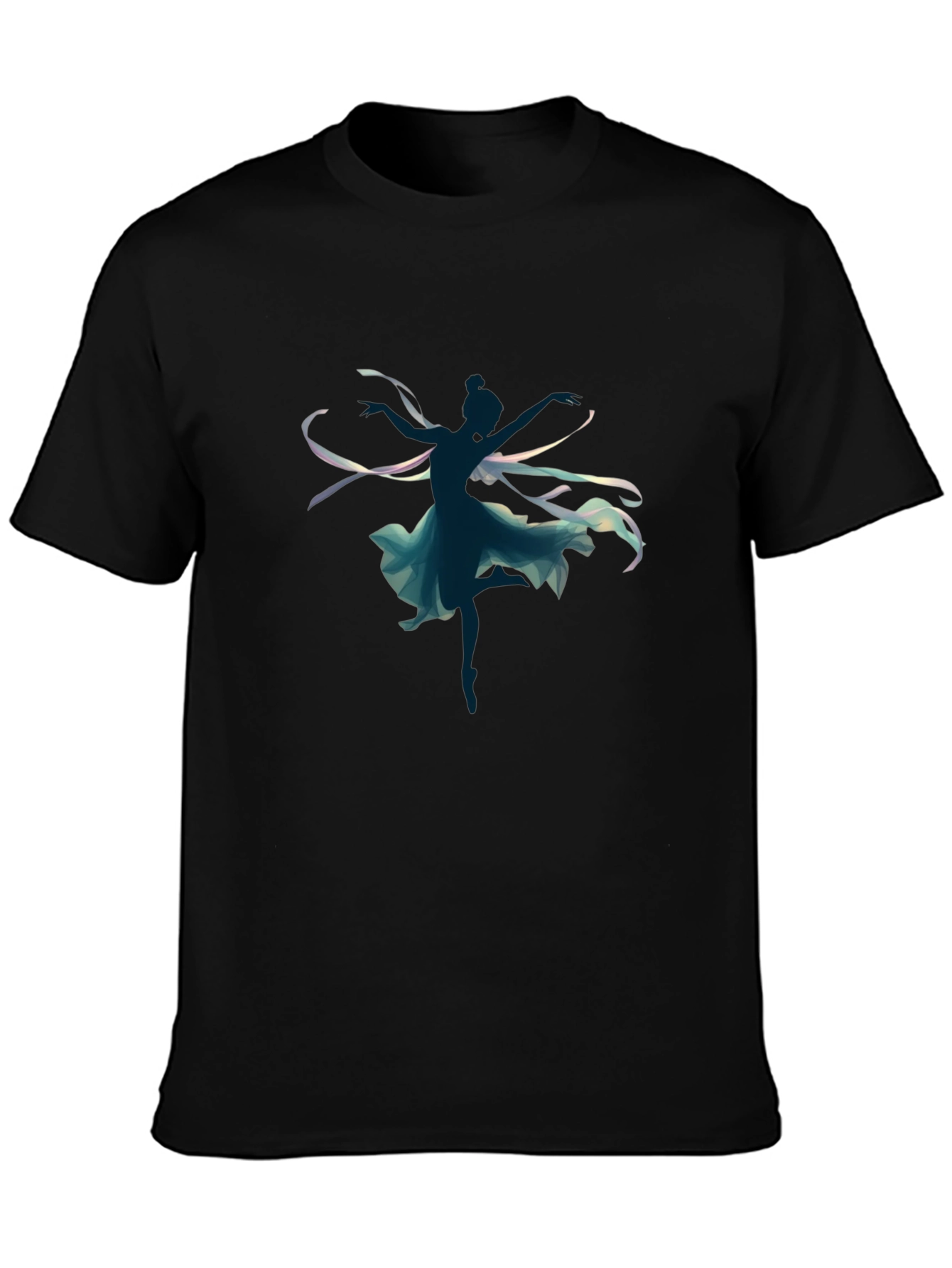 Dancing Silhouette Graphic Tee - Black