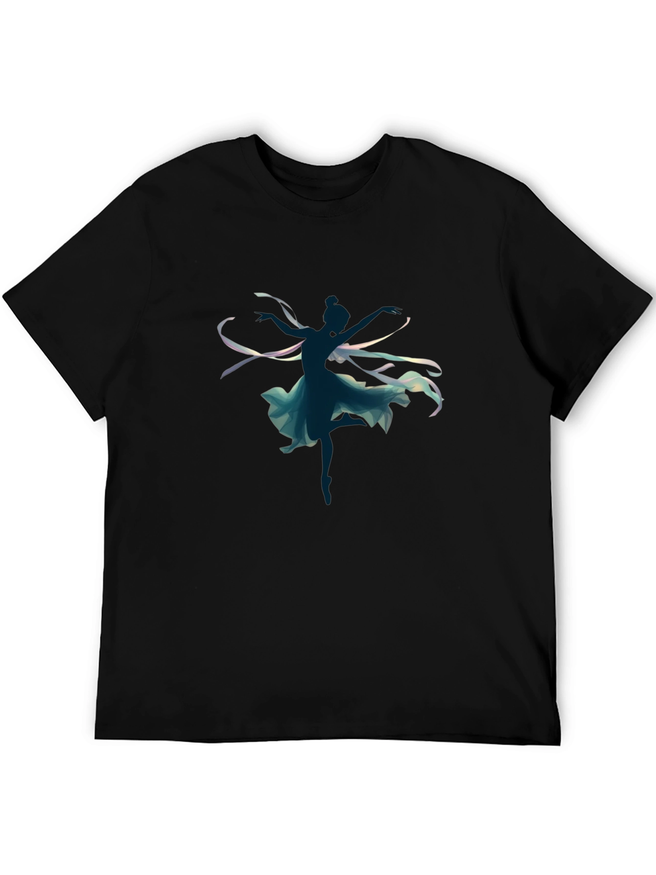 Dancing Silhouette Graphic Tee - Black