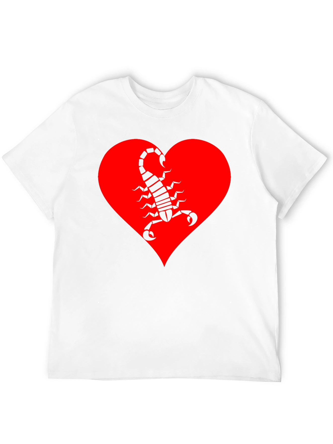 Scorpion Heart Graphic T-Shirt - Black