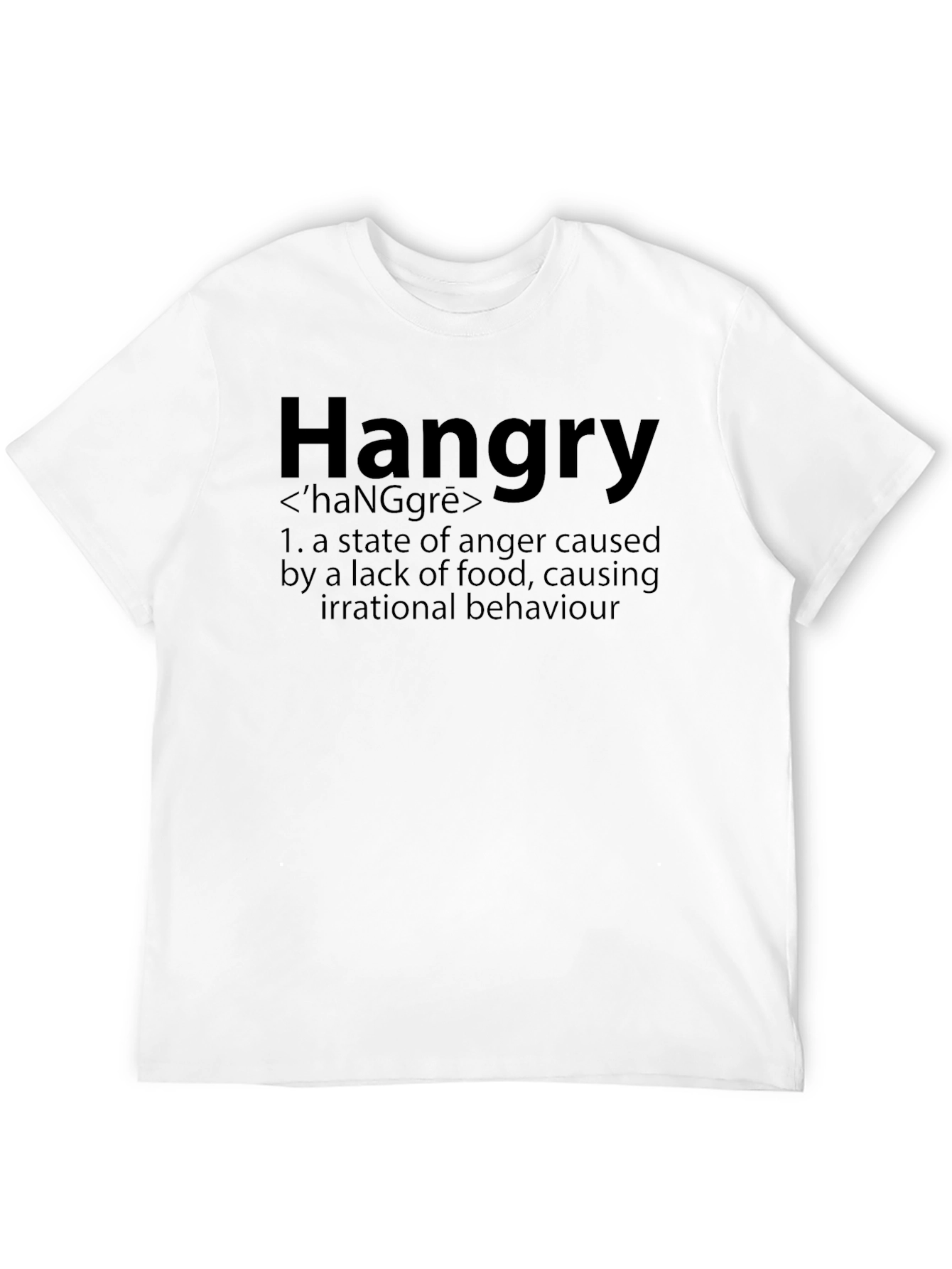 Hangry Definition T-Shirt - Funny Hunger Anger