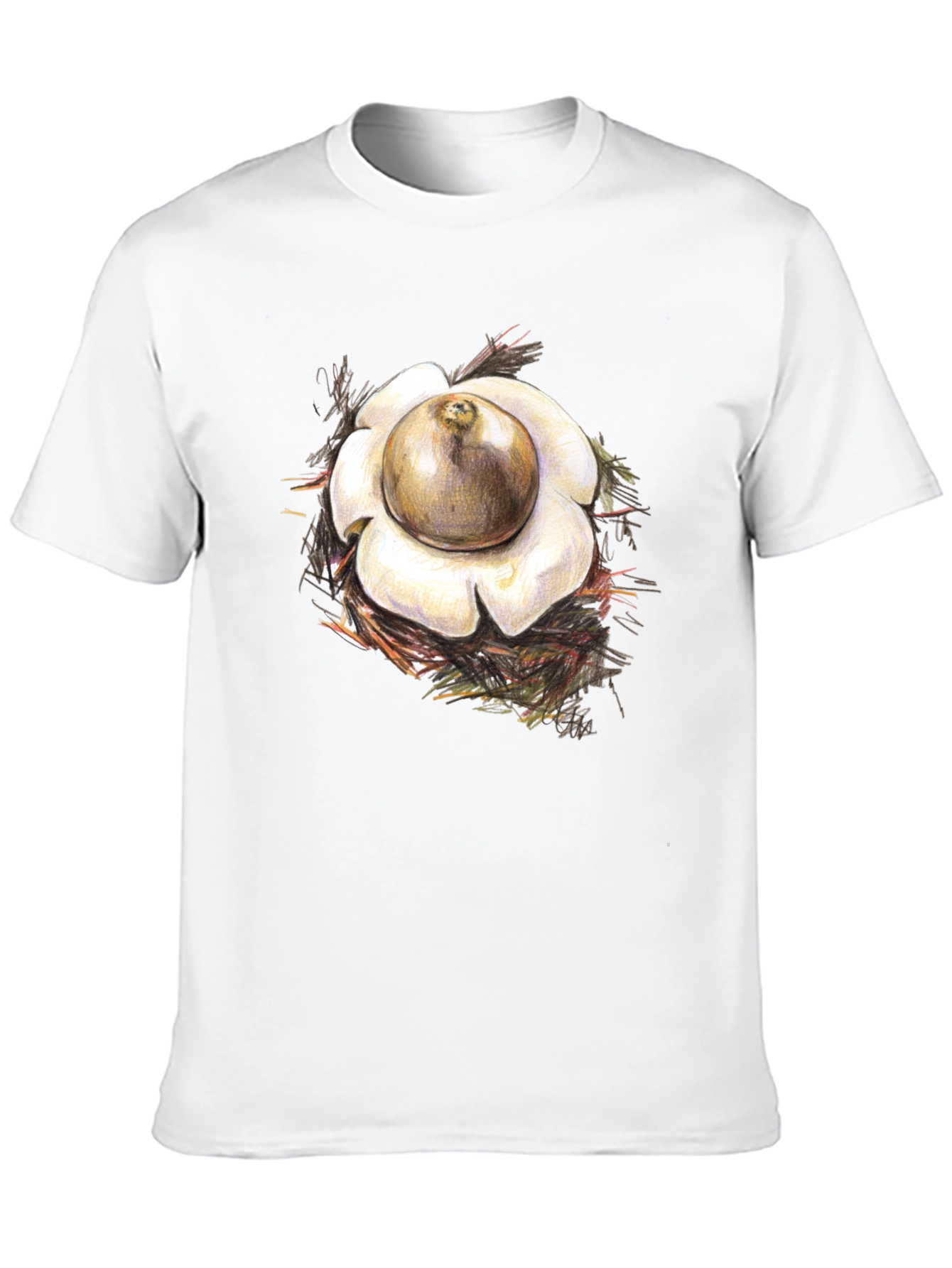 Earthstar Mushroom Graphic Tee - Unique Design