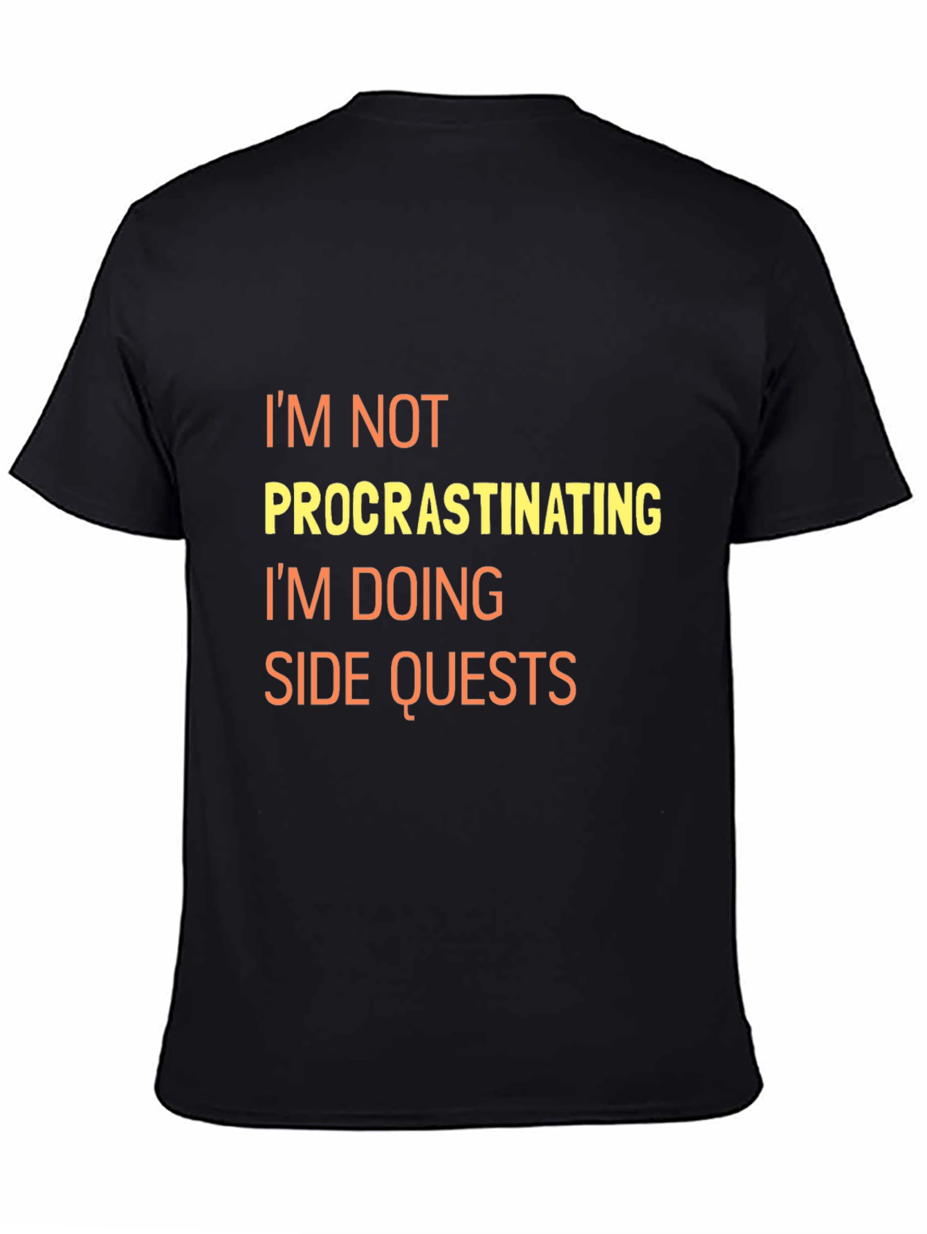 Side Quests Black Graphic Tee