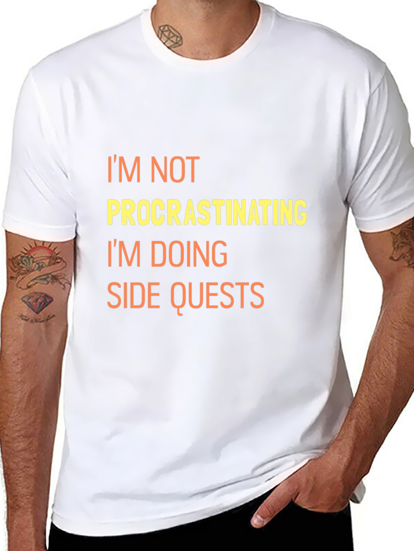 Side Quests Black Graphic Tee