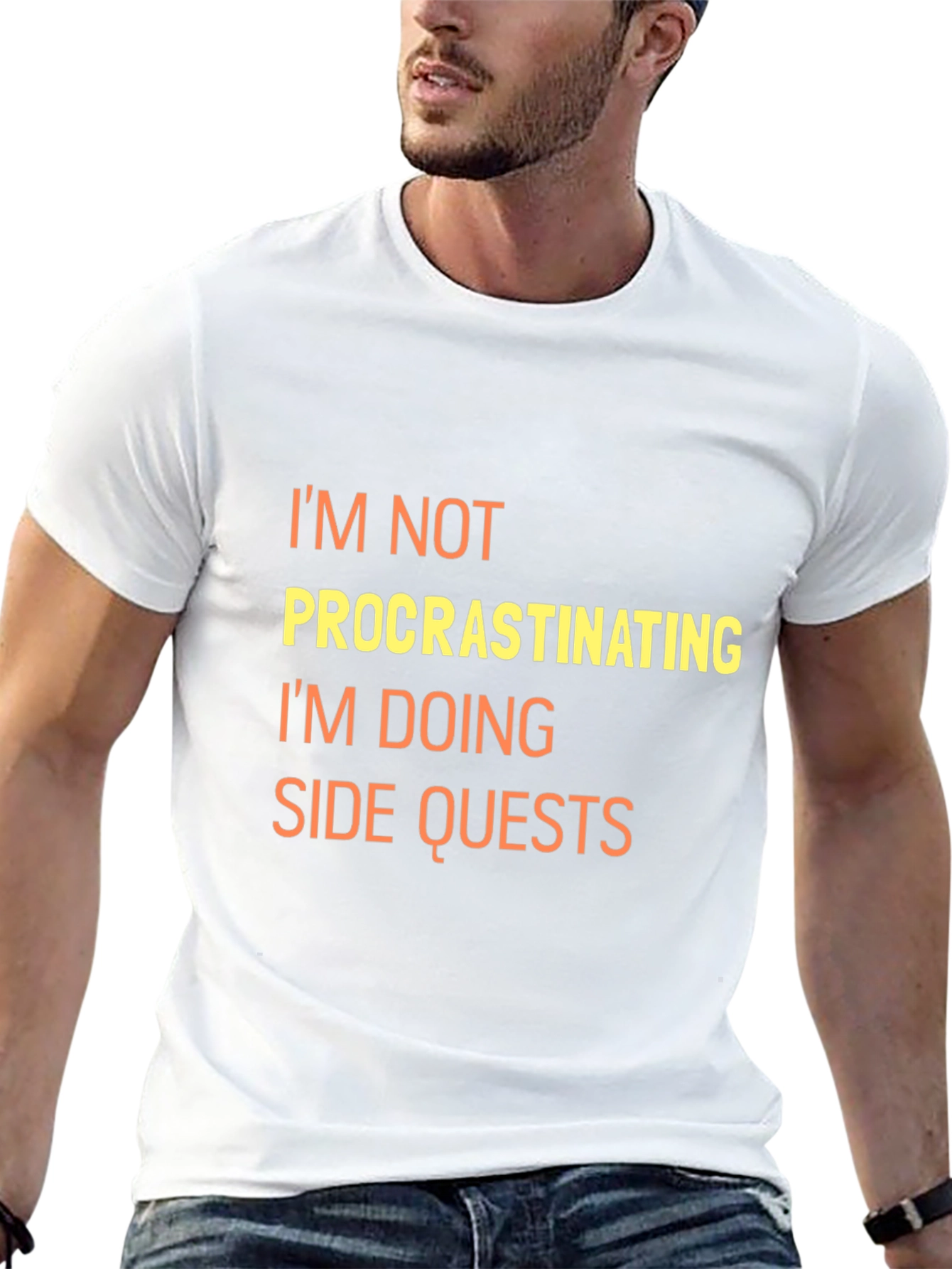 Side Quests Black Graphic Tee