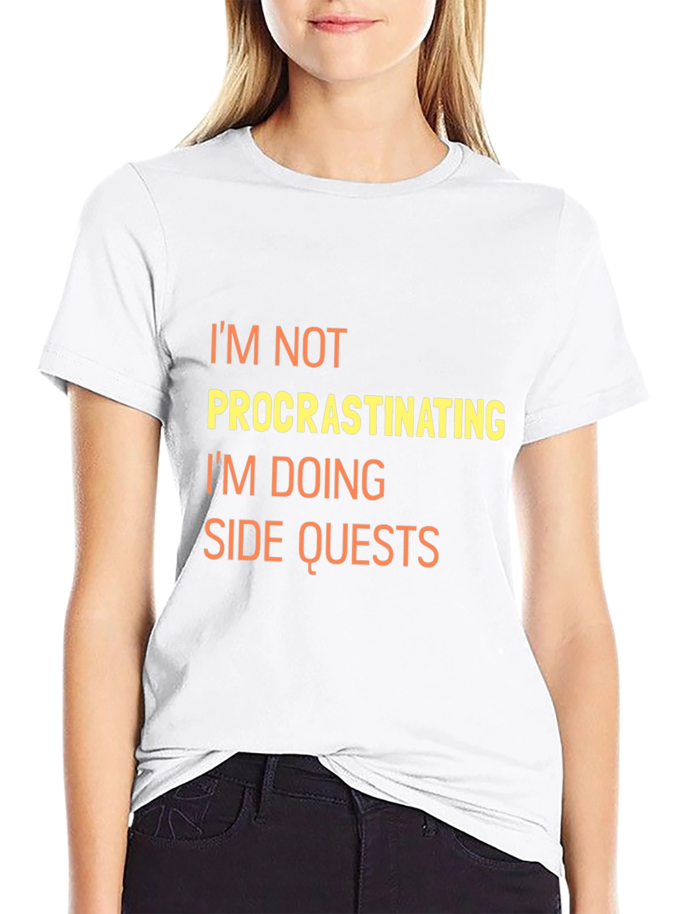 Side Quests Black Graphic Tee