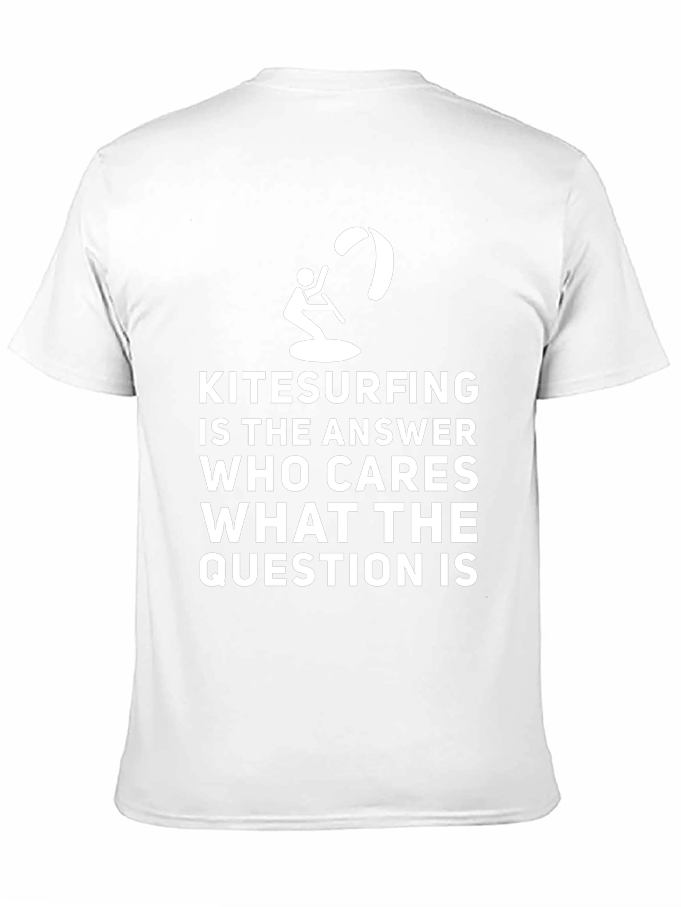 Kitesurfing Answer T-Shirt: Black Graphic Tee